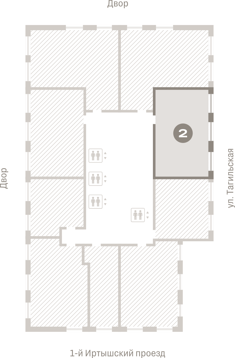 2 комн. Квартира 58.6 кв. м