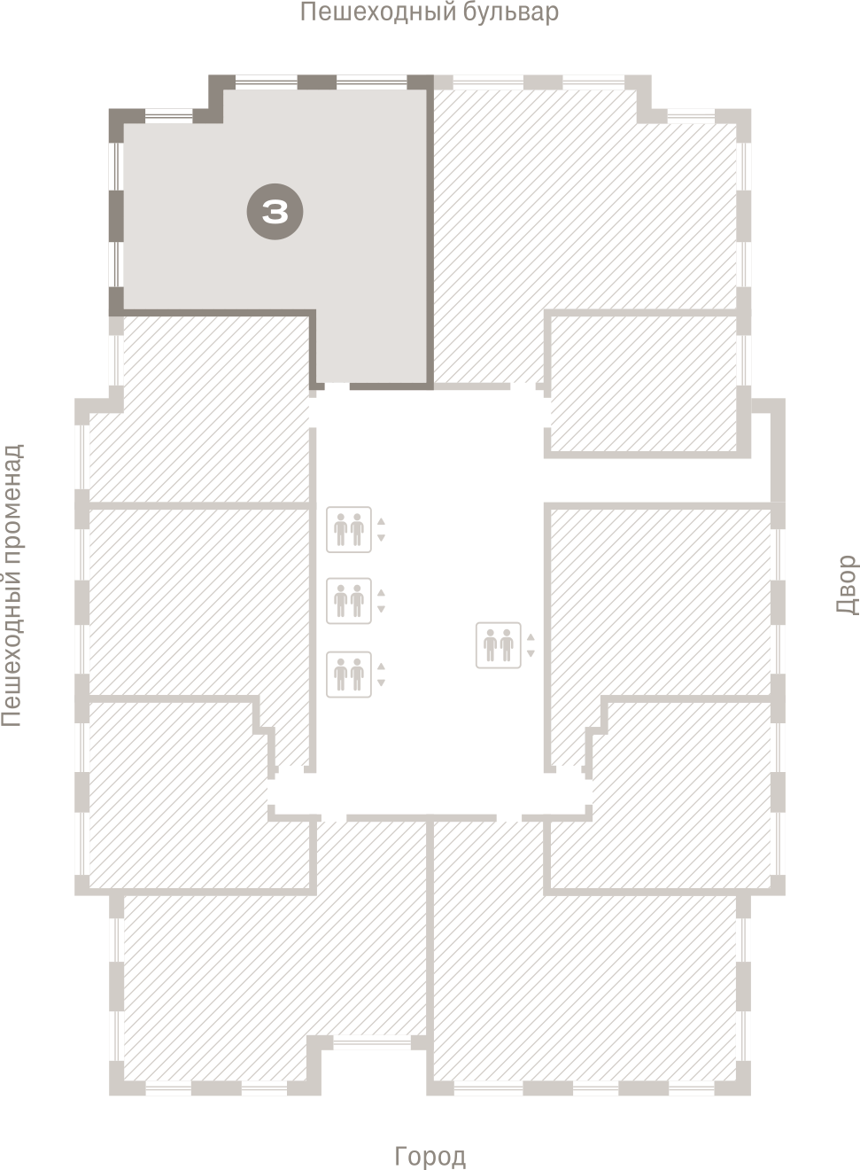 3 комн. Квартира 84.3 кв. м