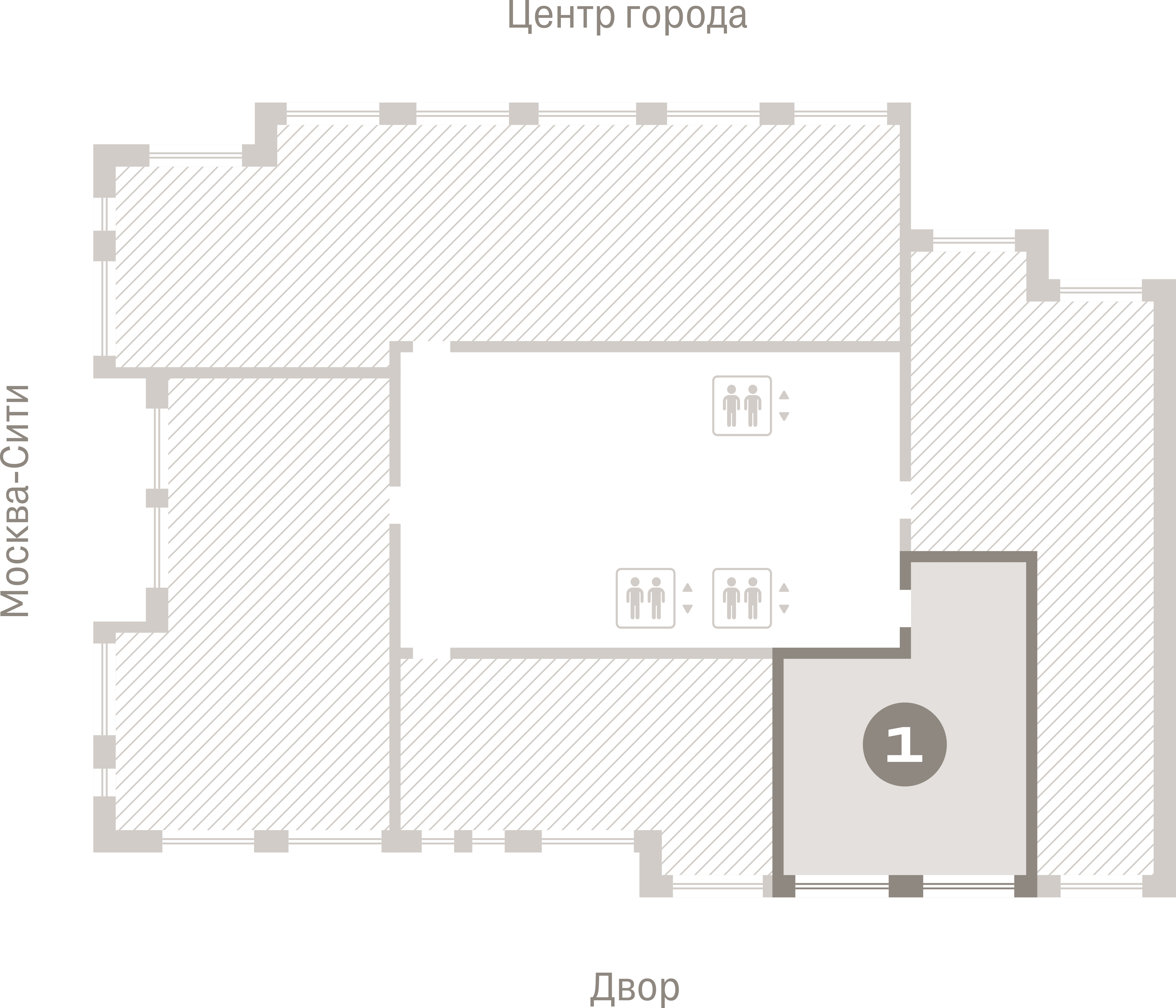 1 комн. Квартира 44.4 кв. м