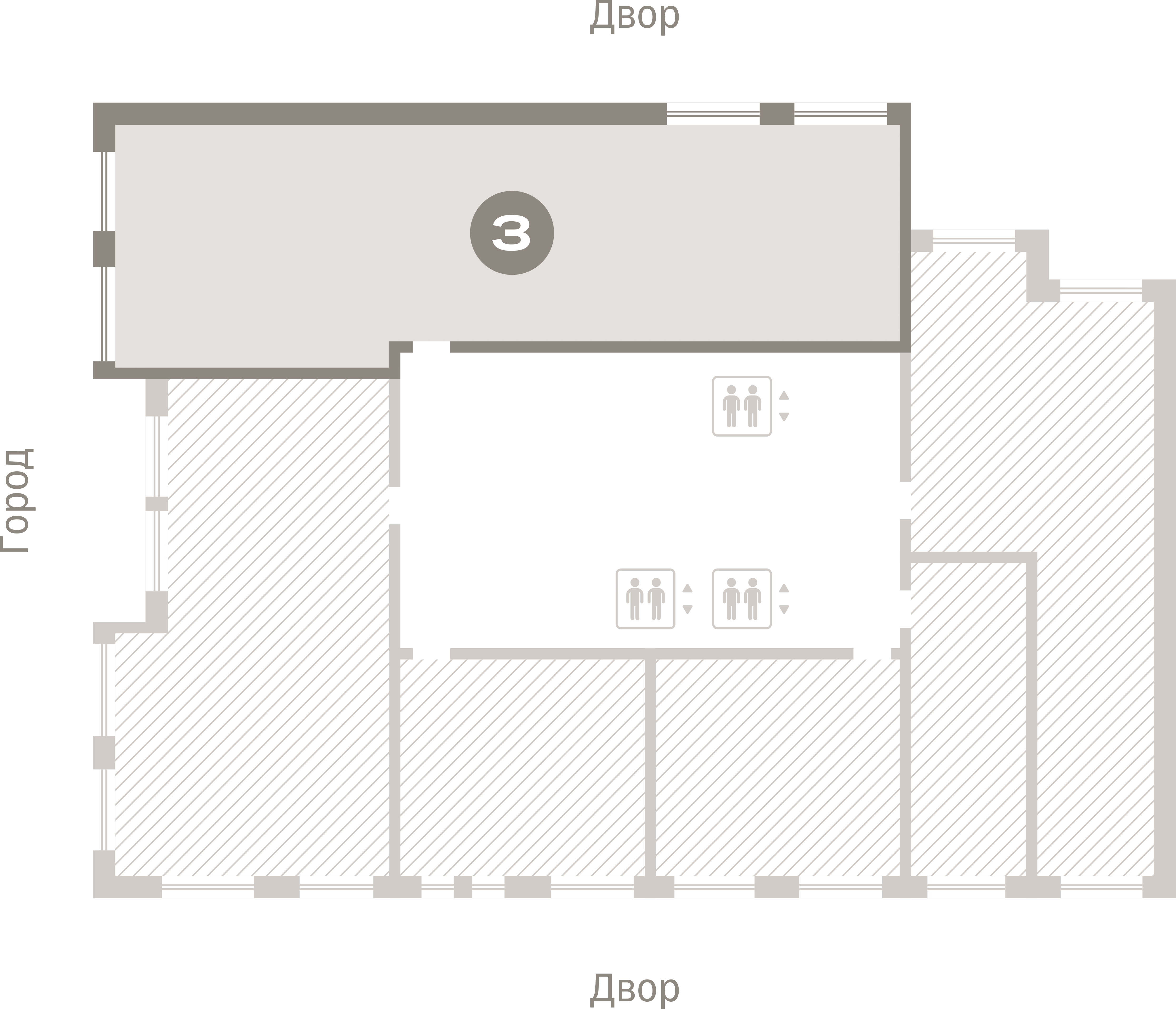 3 комн. Квартира 119.6 кв. м