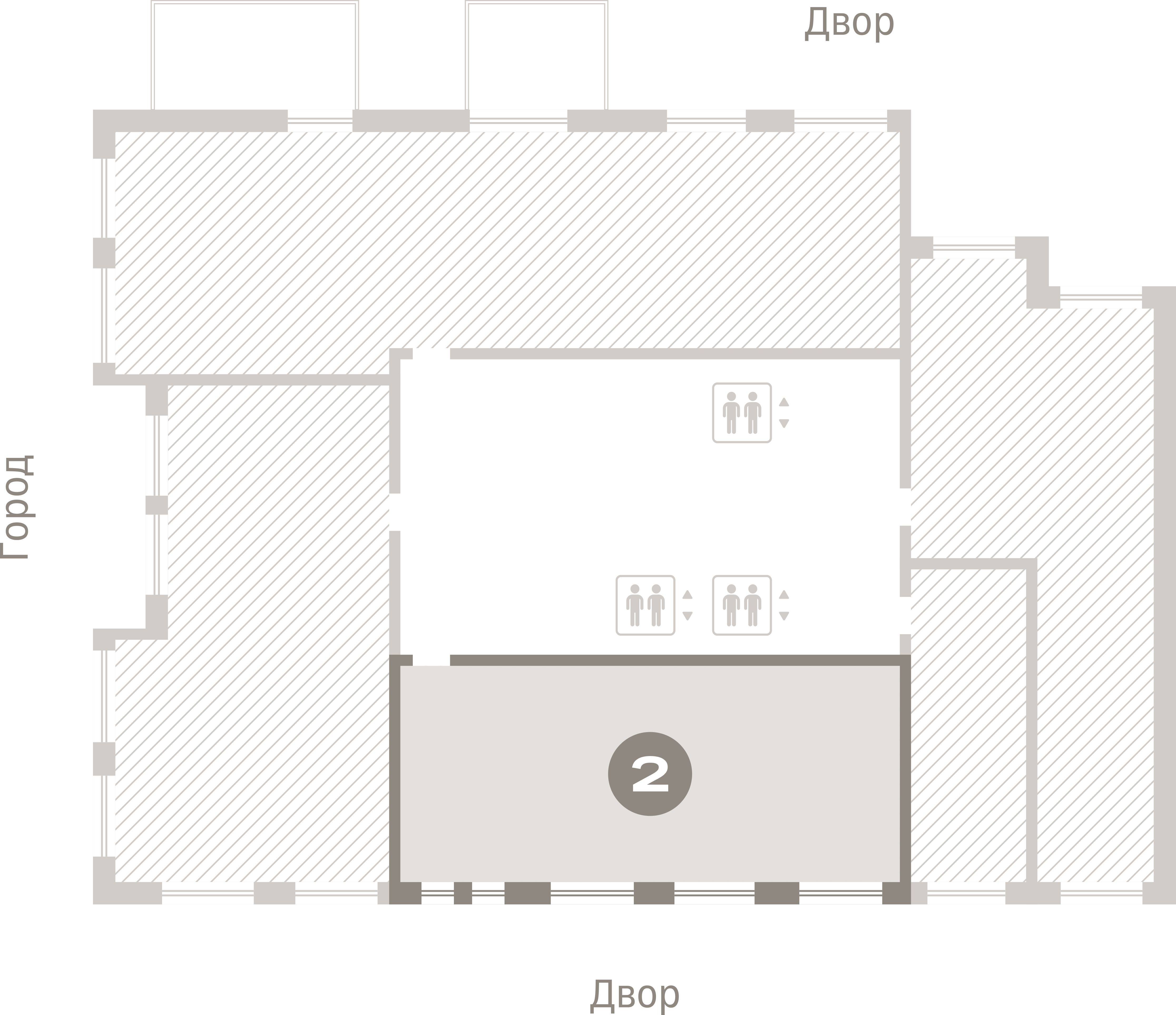 2 комн. Квартира 76.3 кв. м