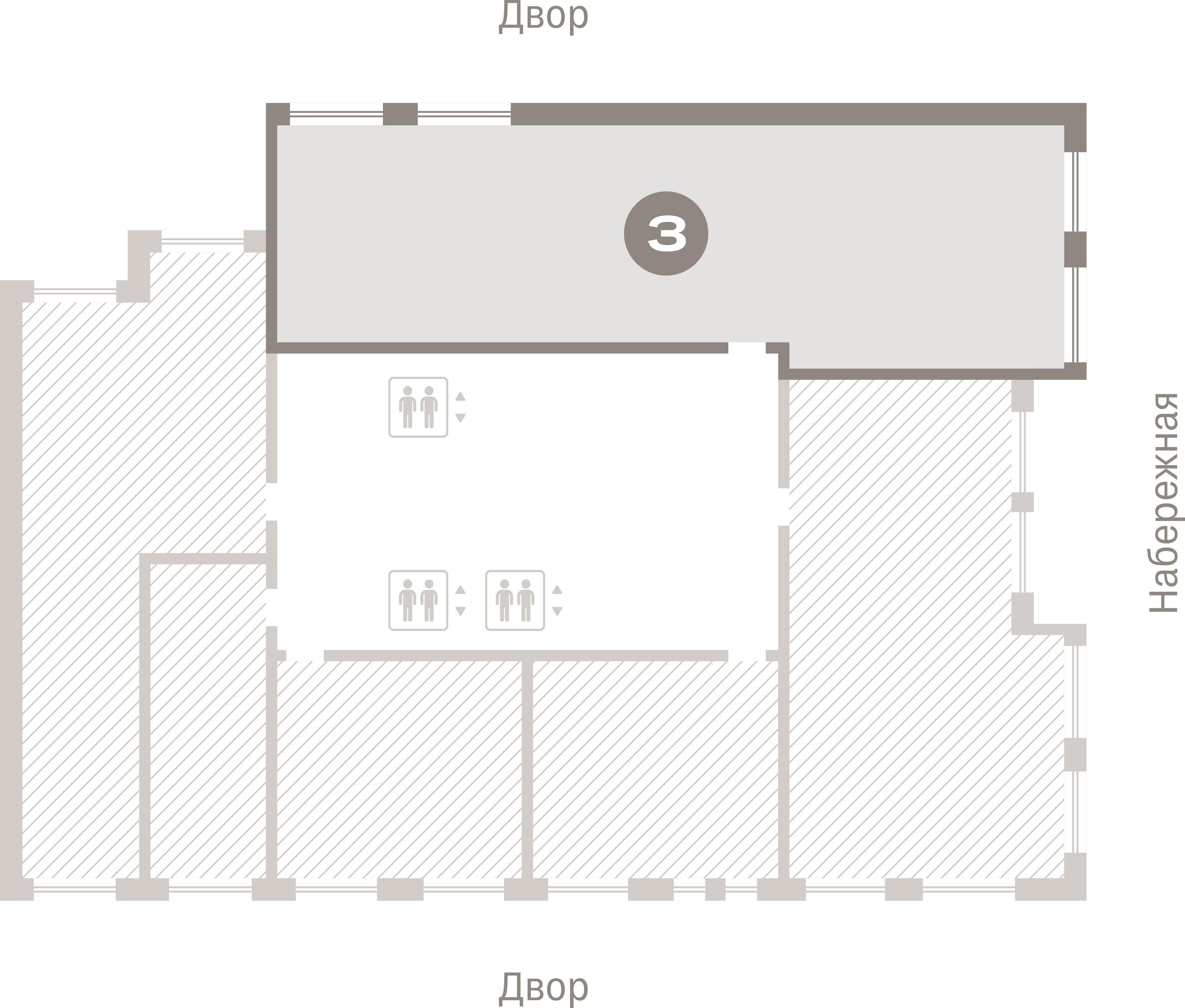 3 комн. Квартира 119.6 кв. м