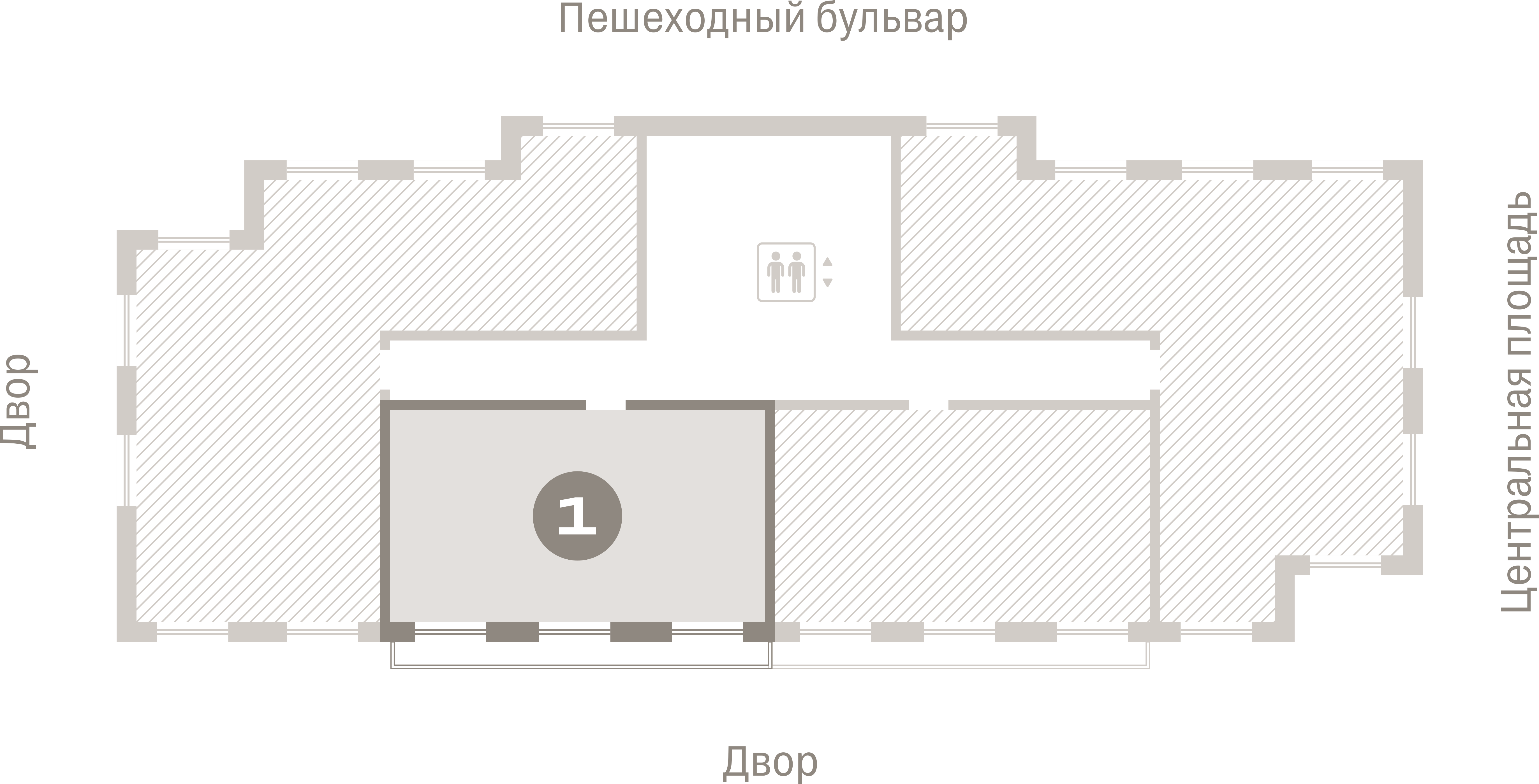 1 комн. Квартира 62.5 кв. м