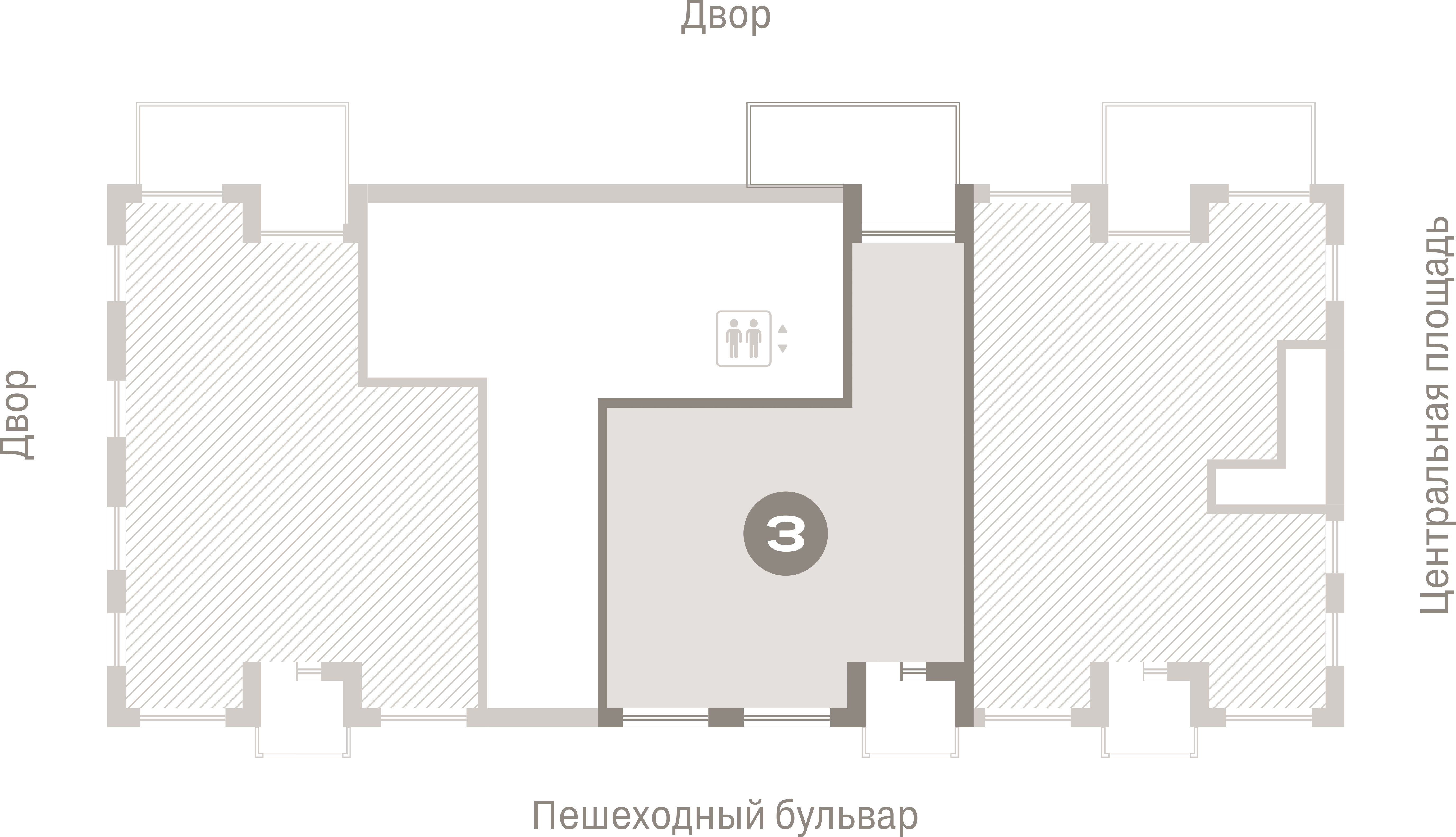 2 комн. Квартира 107.1 кв. м