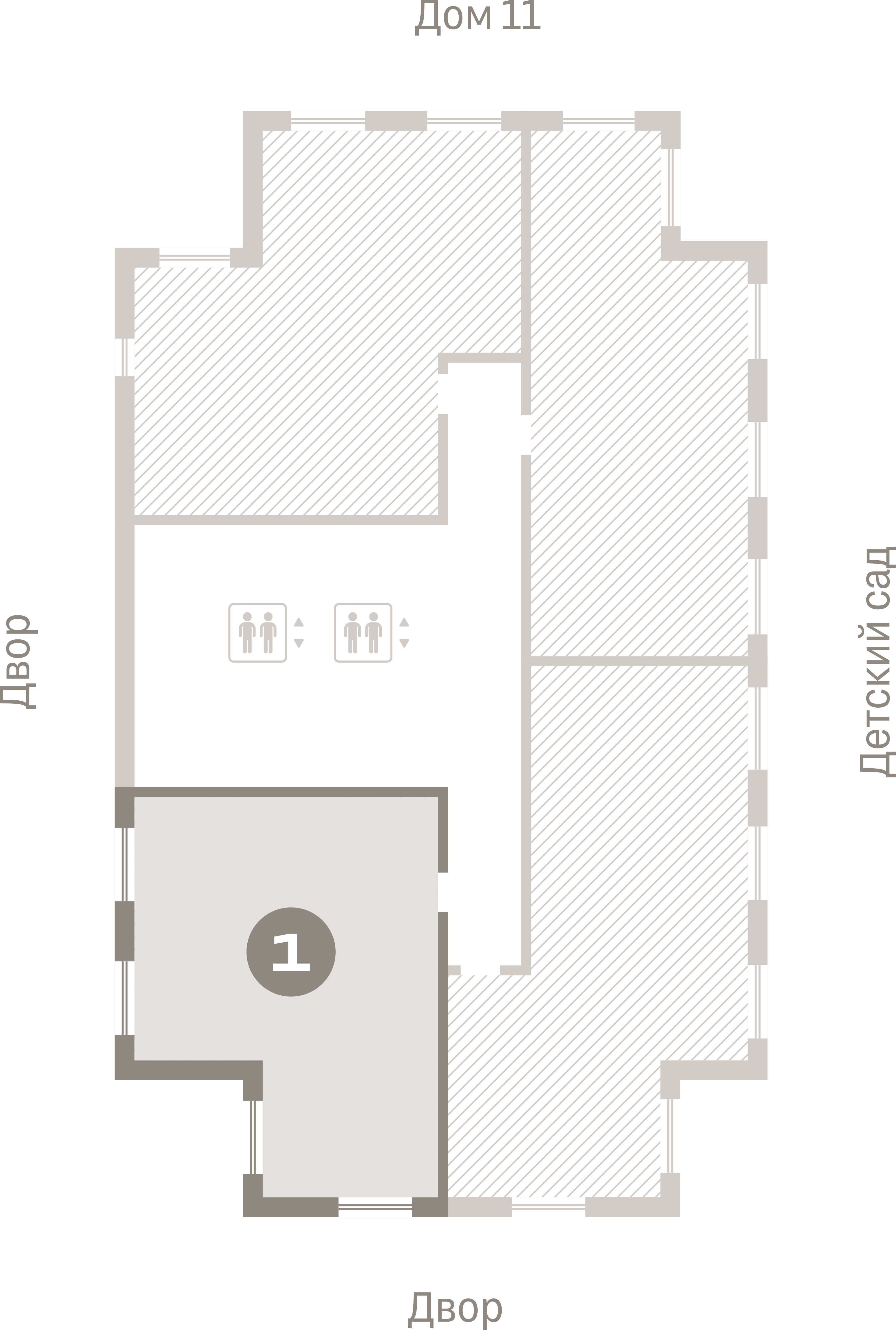 1 комн. Квартира 64.7 кв. м