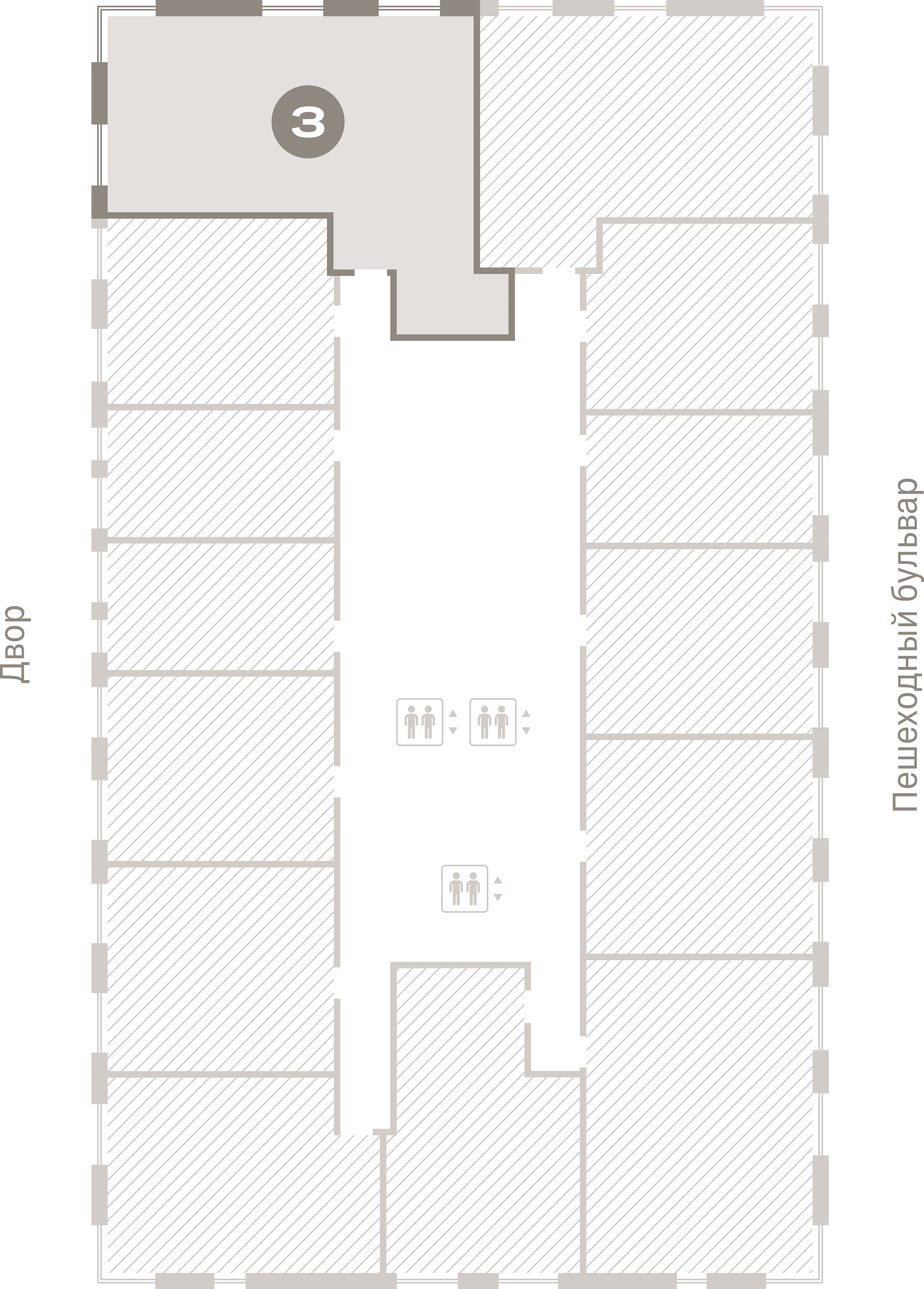 3 комн. Квартира 80.1 кв. м
