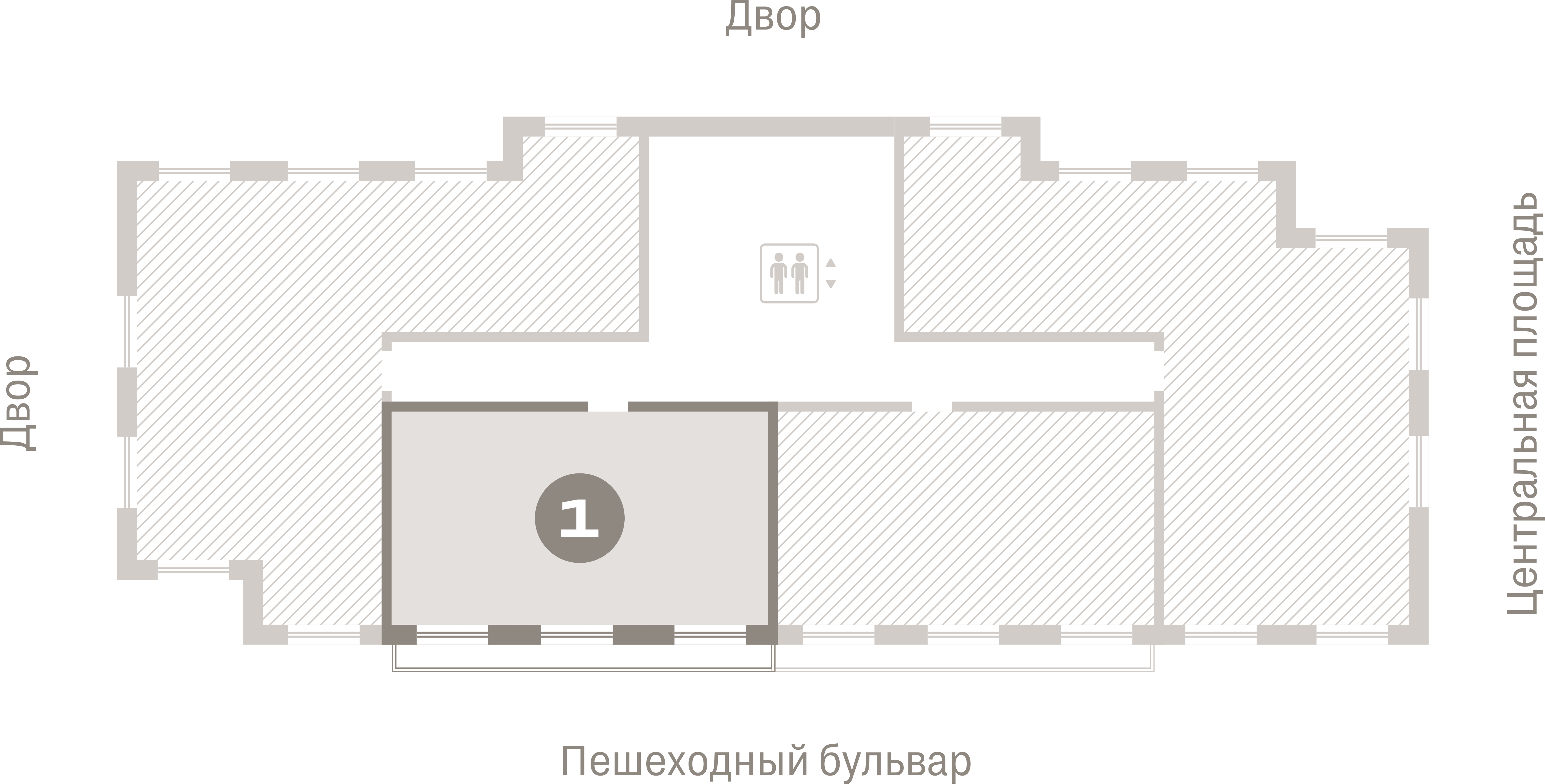 1 комн. Квартира 62.5 кв. м