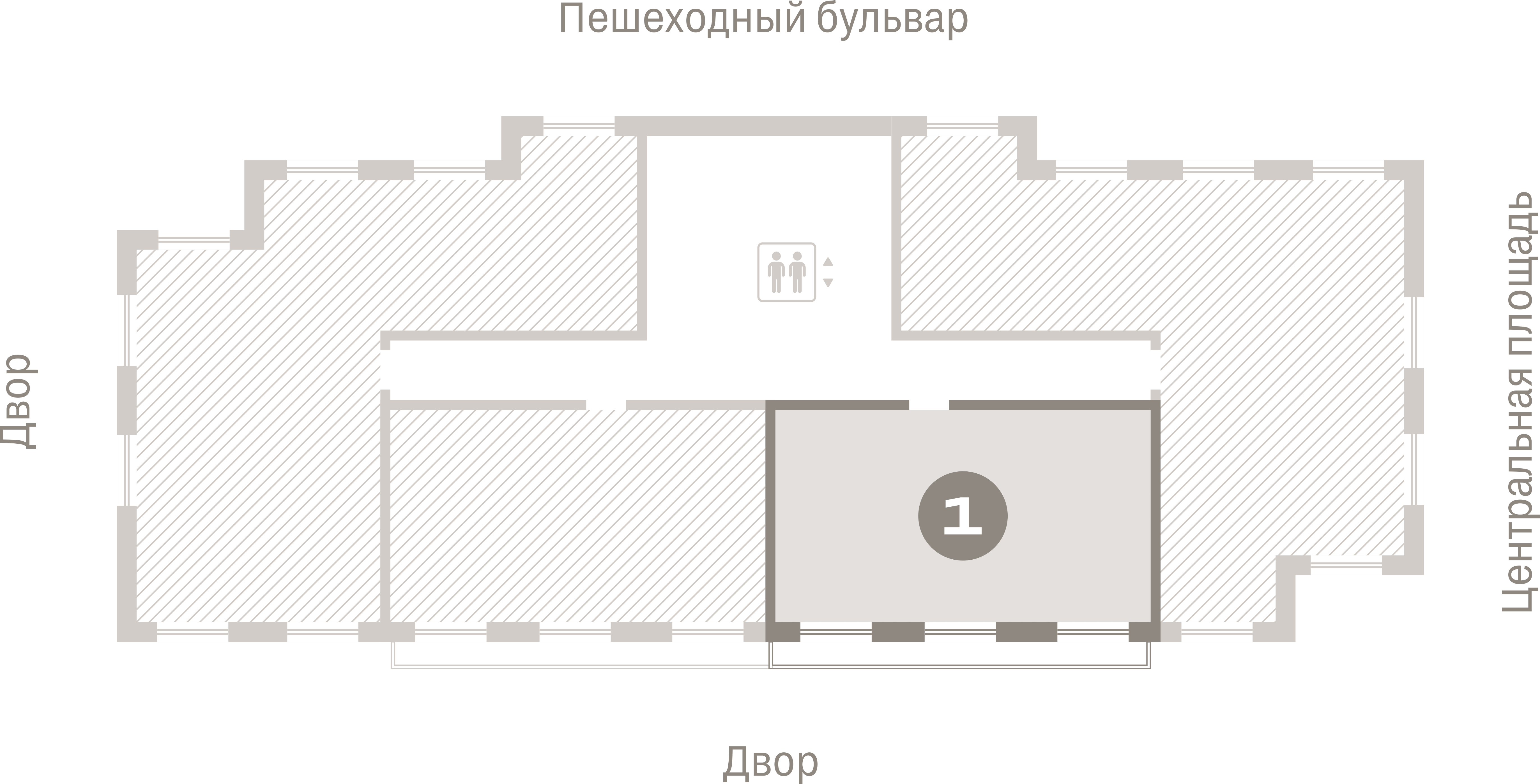 1 комн. Квартира 62.5 кв. м
