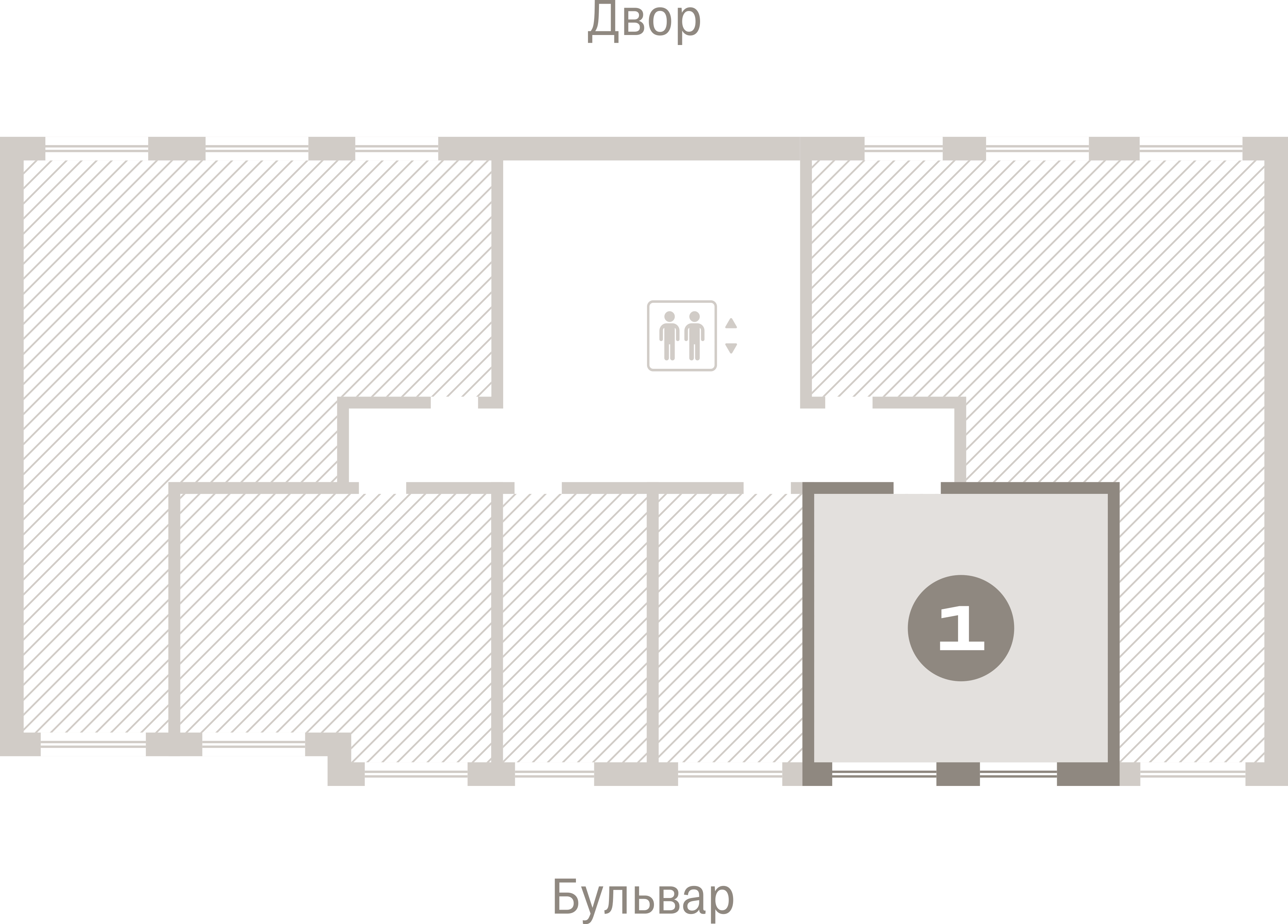 1 комн. Квартира 40.5 кв. м