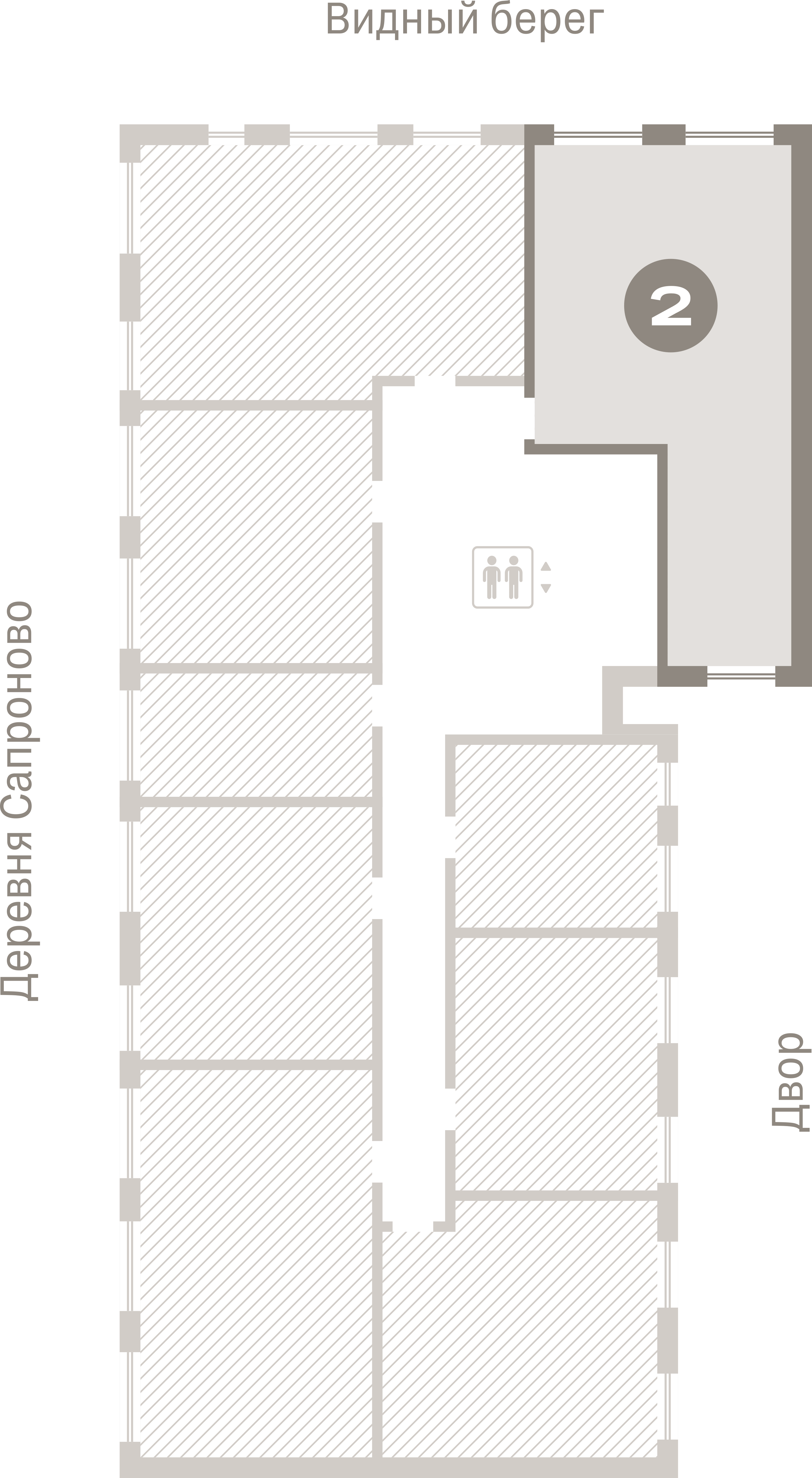 2 комн. Квартира 66.3 кв. м