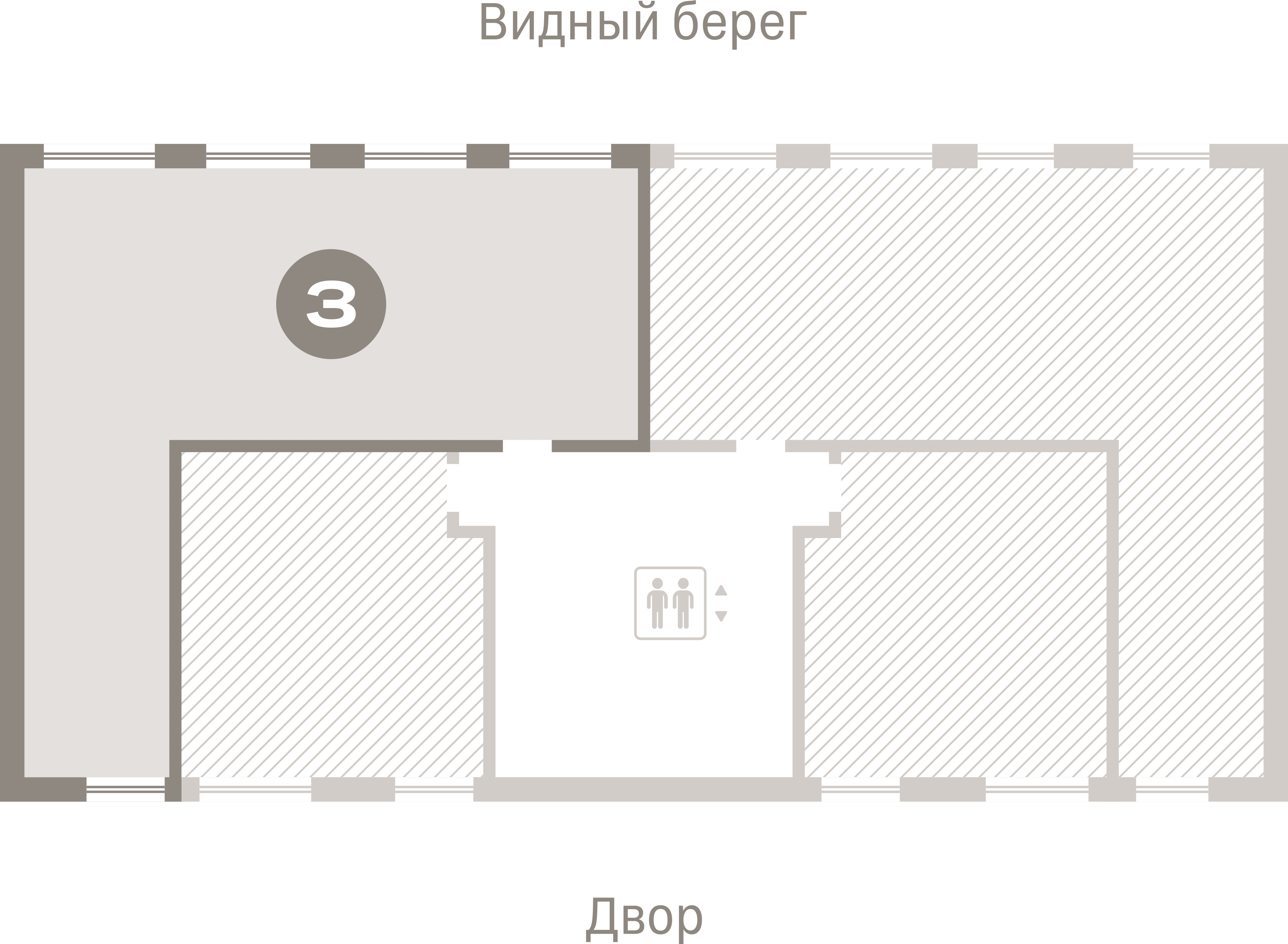 3 комн. Квартира 107.3 кв. м