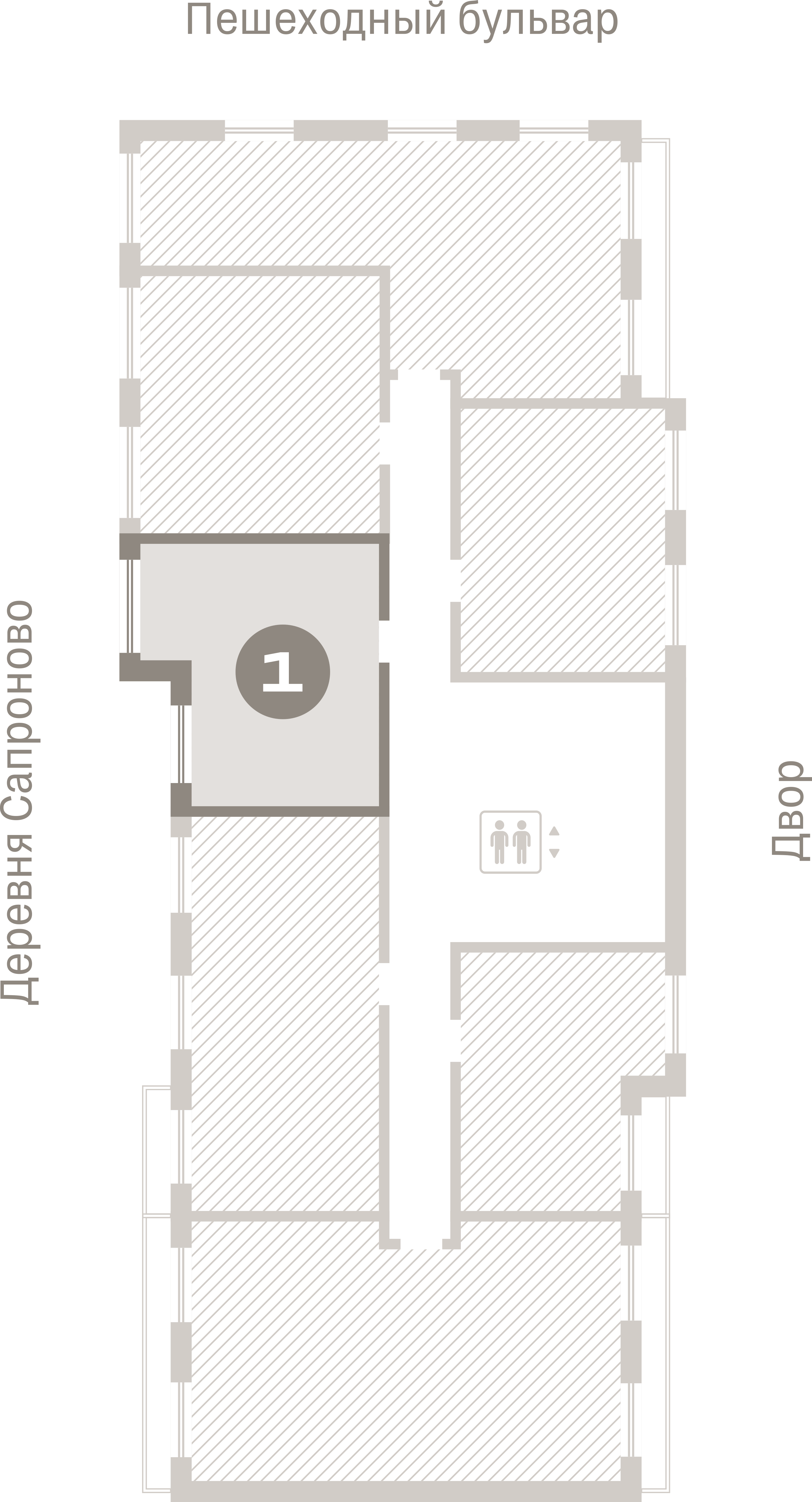 1 комн. Квартира 34 кв. м