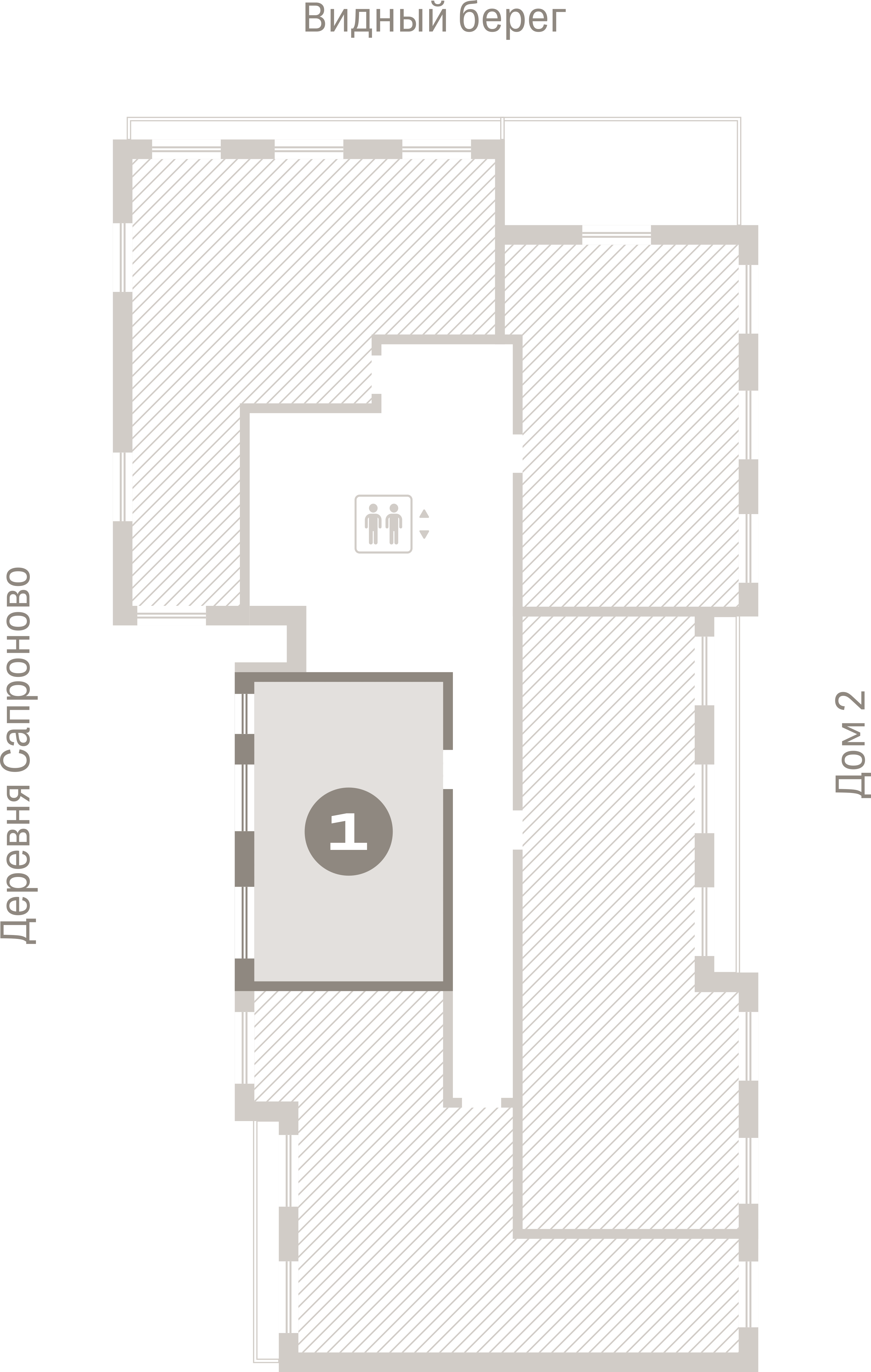 1 комн. Квартира 41.2 кв. м