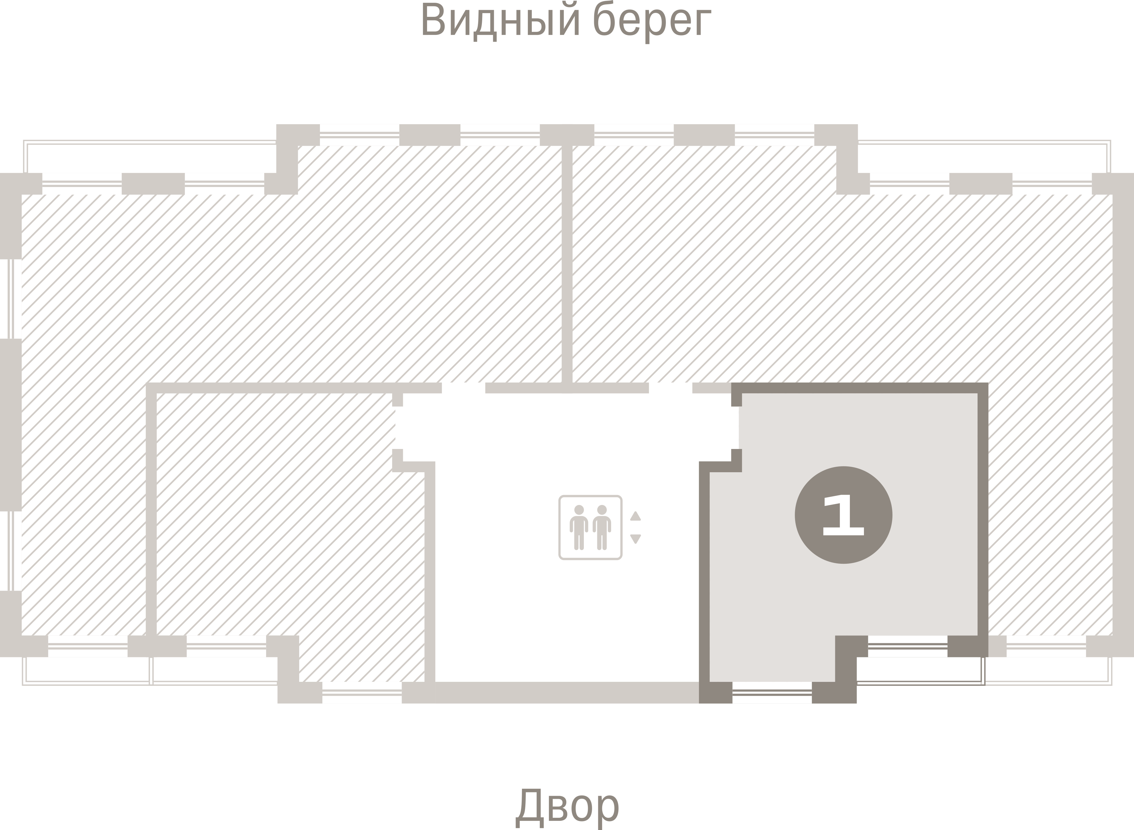 1 комн. Квартира 40.9 кв. м
