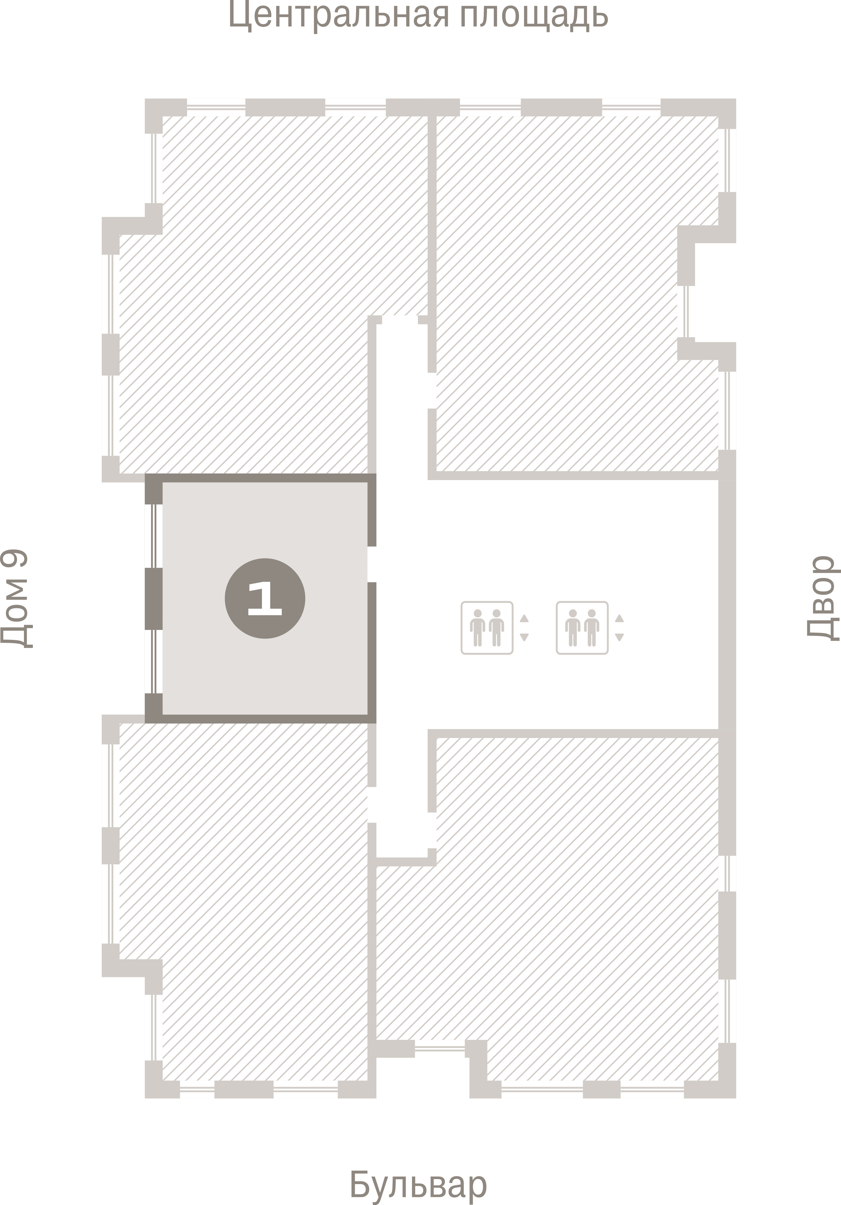 1 комн. Квартира 39.9 кв. м