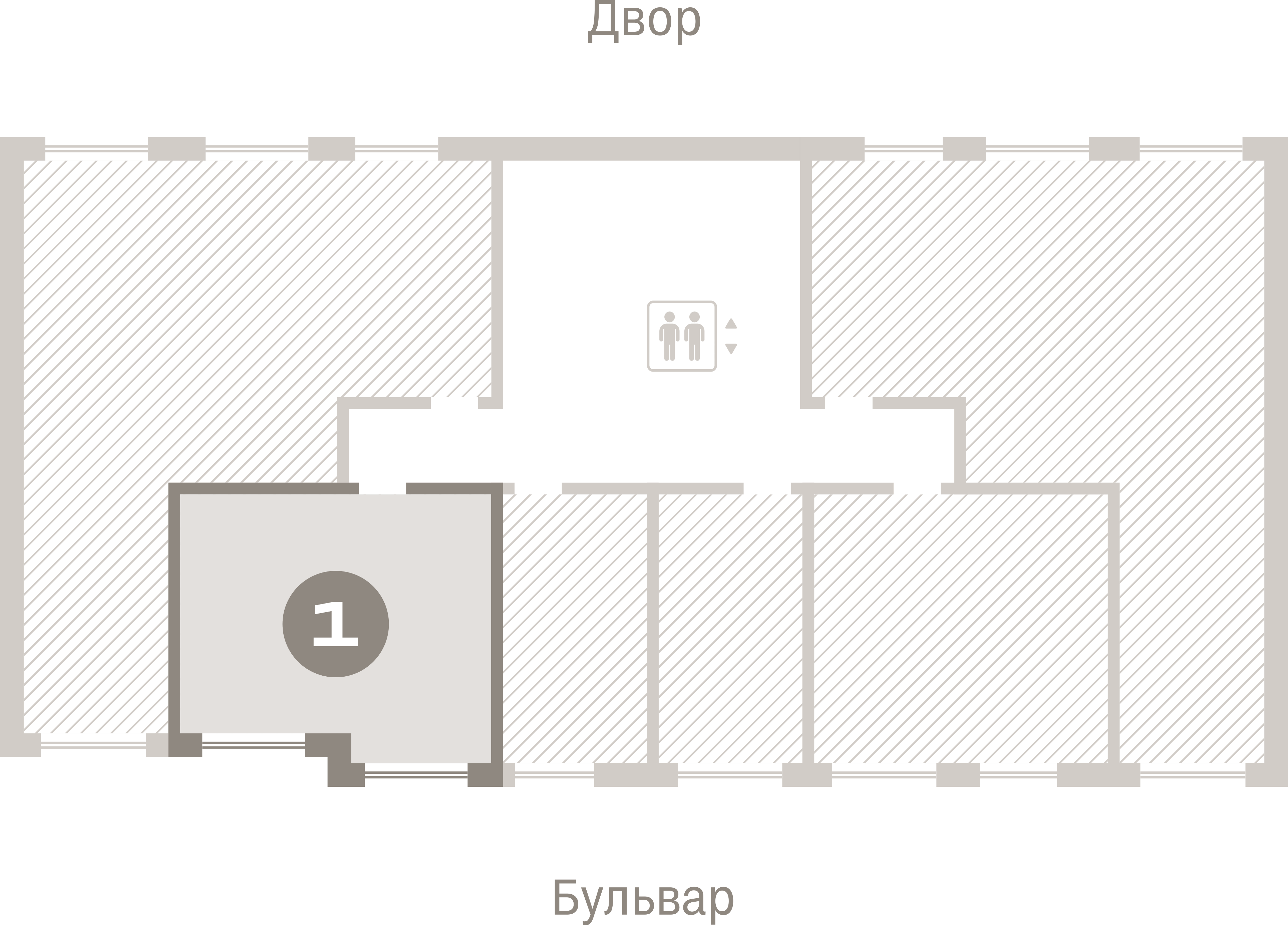 1 комн. Квартира 37.1 кв. м