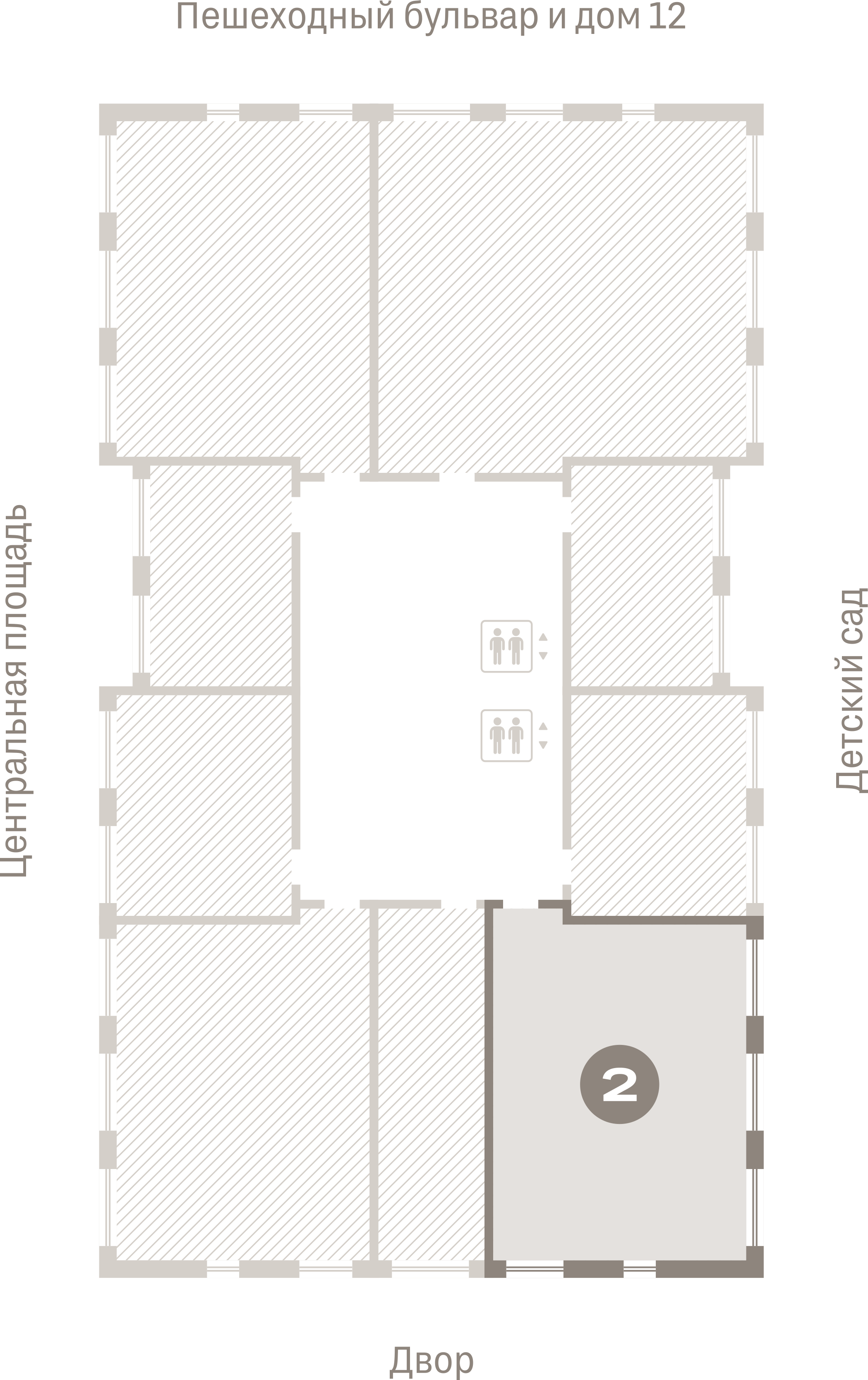2 комн. Квартира 72.2 кв. м