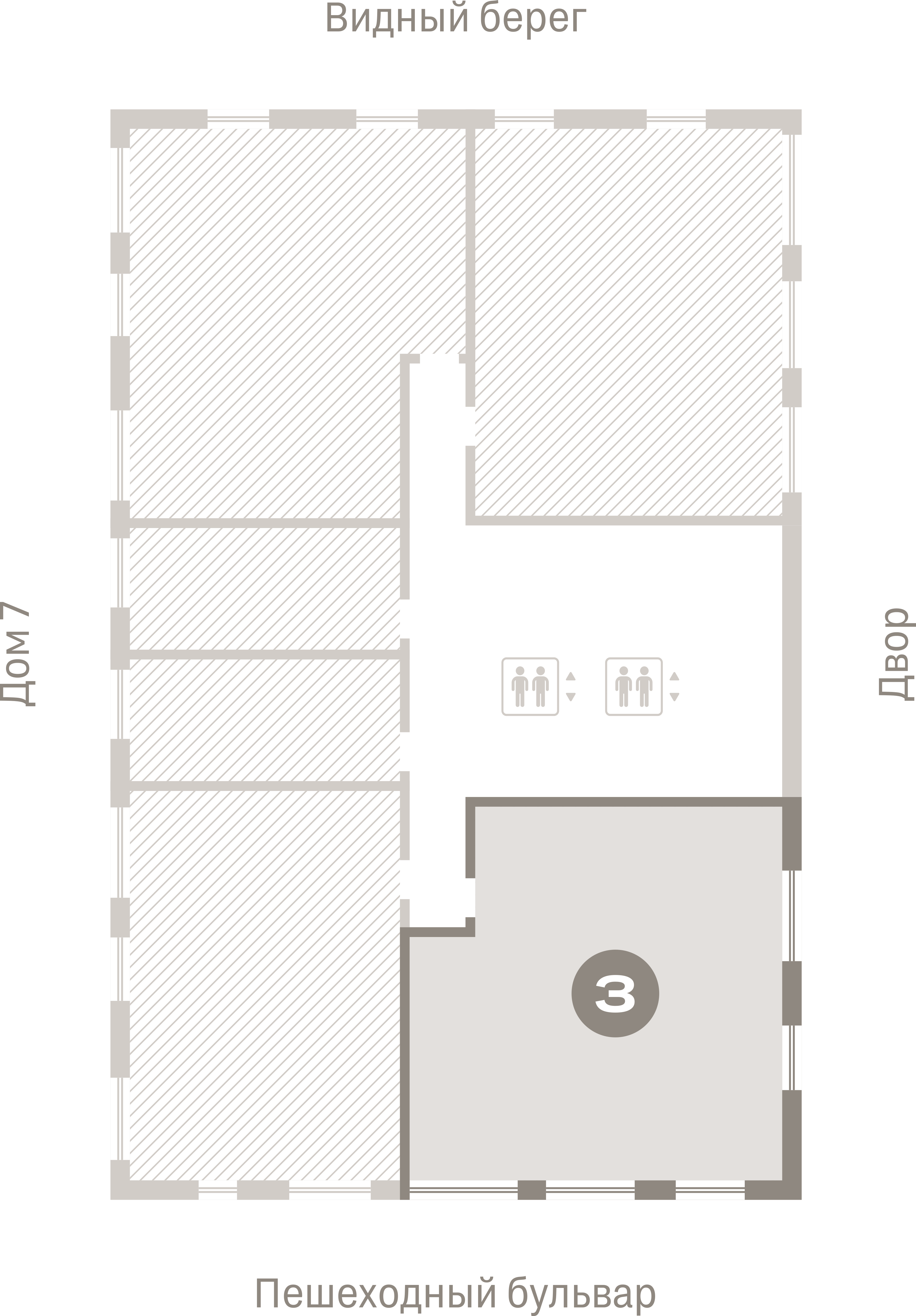 3 комн. Квартира 79.7 кв. м