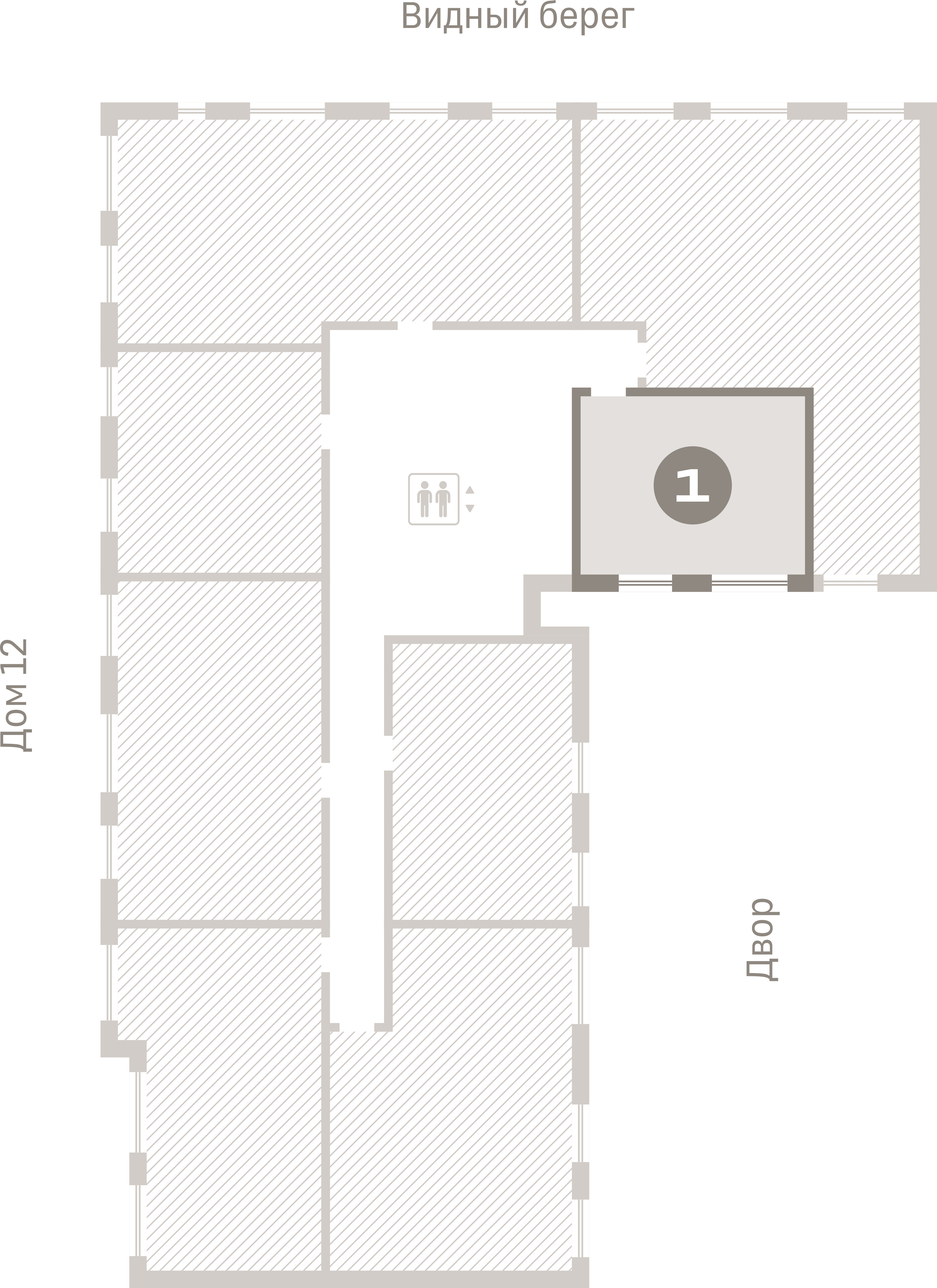 1 комн. Квартира 35.6 кв. м