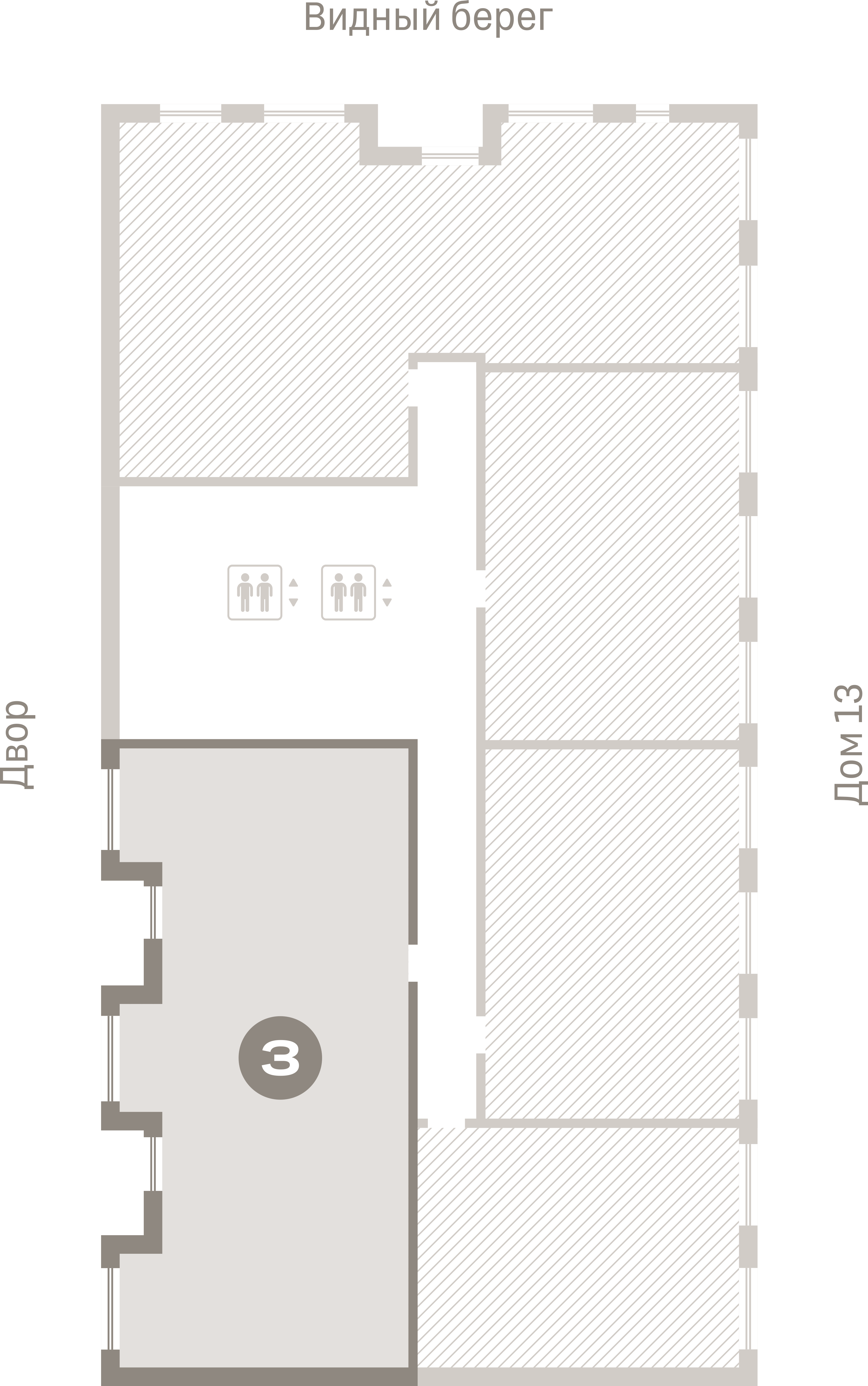 3 комн. Квартира 121.4 кв. м