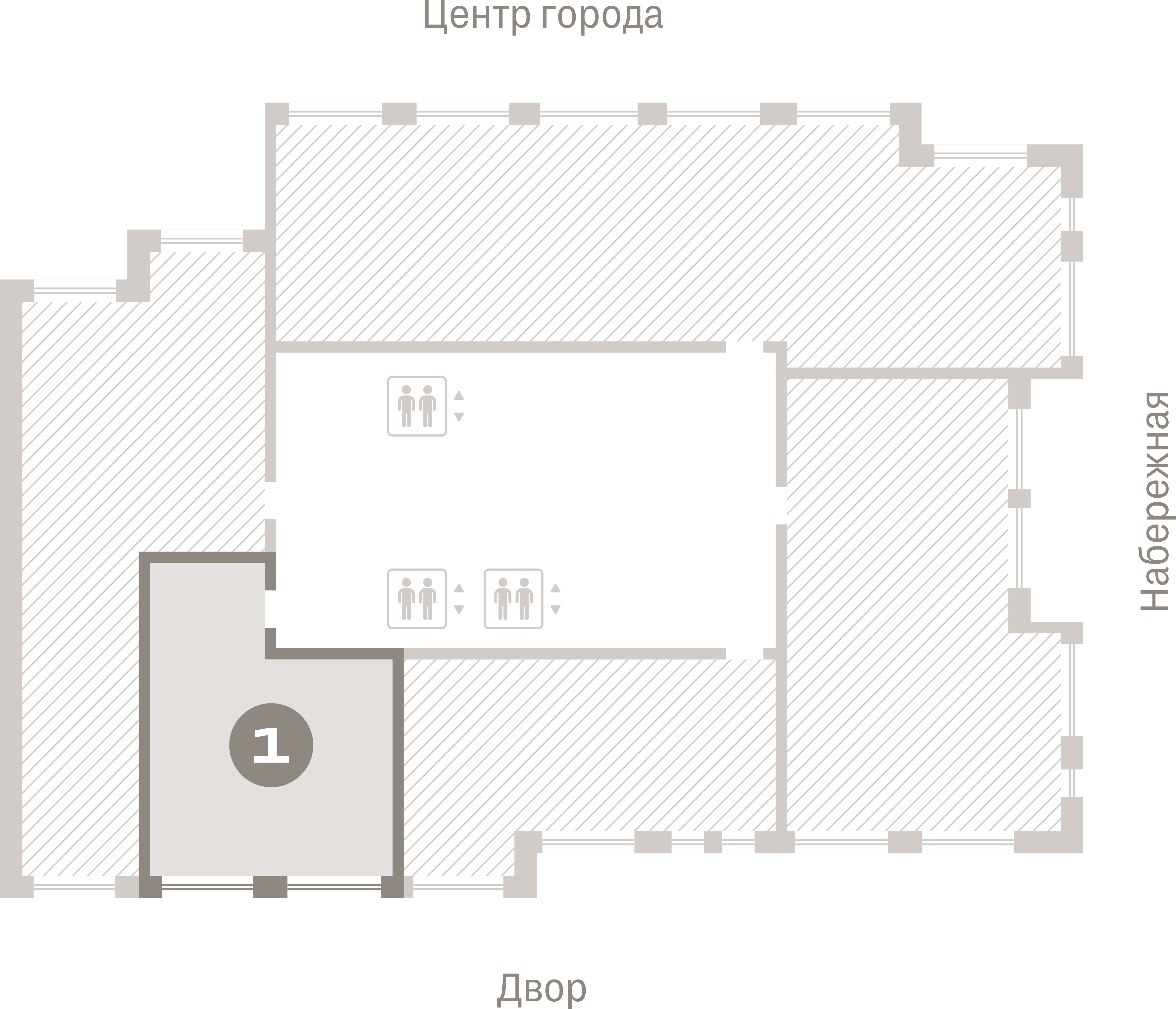 1 комн. Квартира 44.4 кв. м