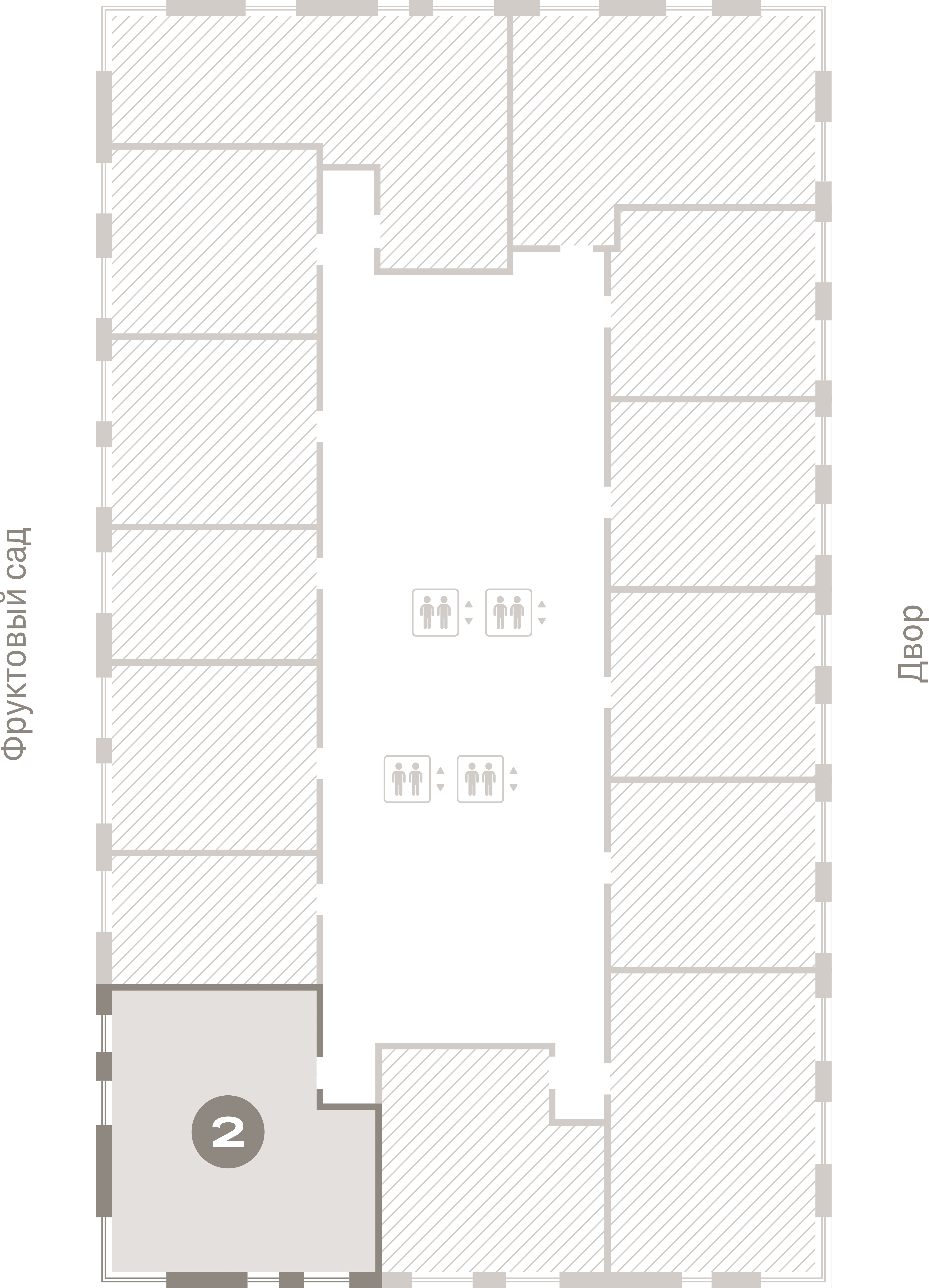 2 комн. Квартира 67.3 кв. м