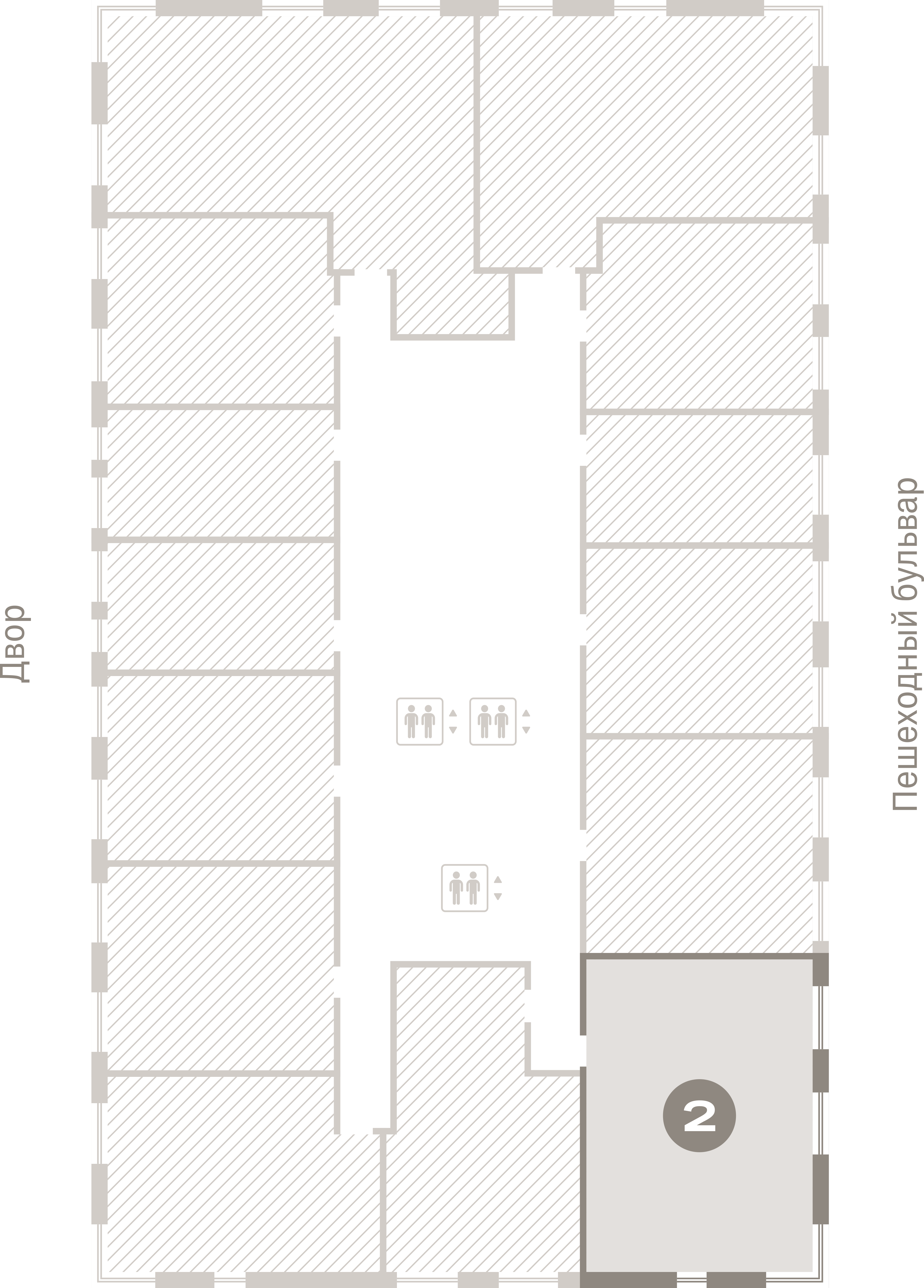 2 комн. Квартира 65.6 кв. м