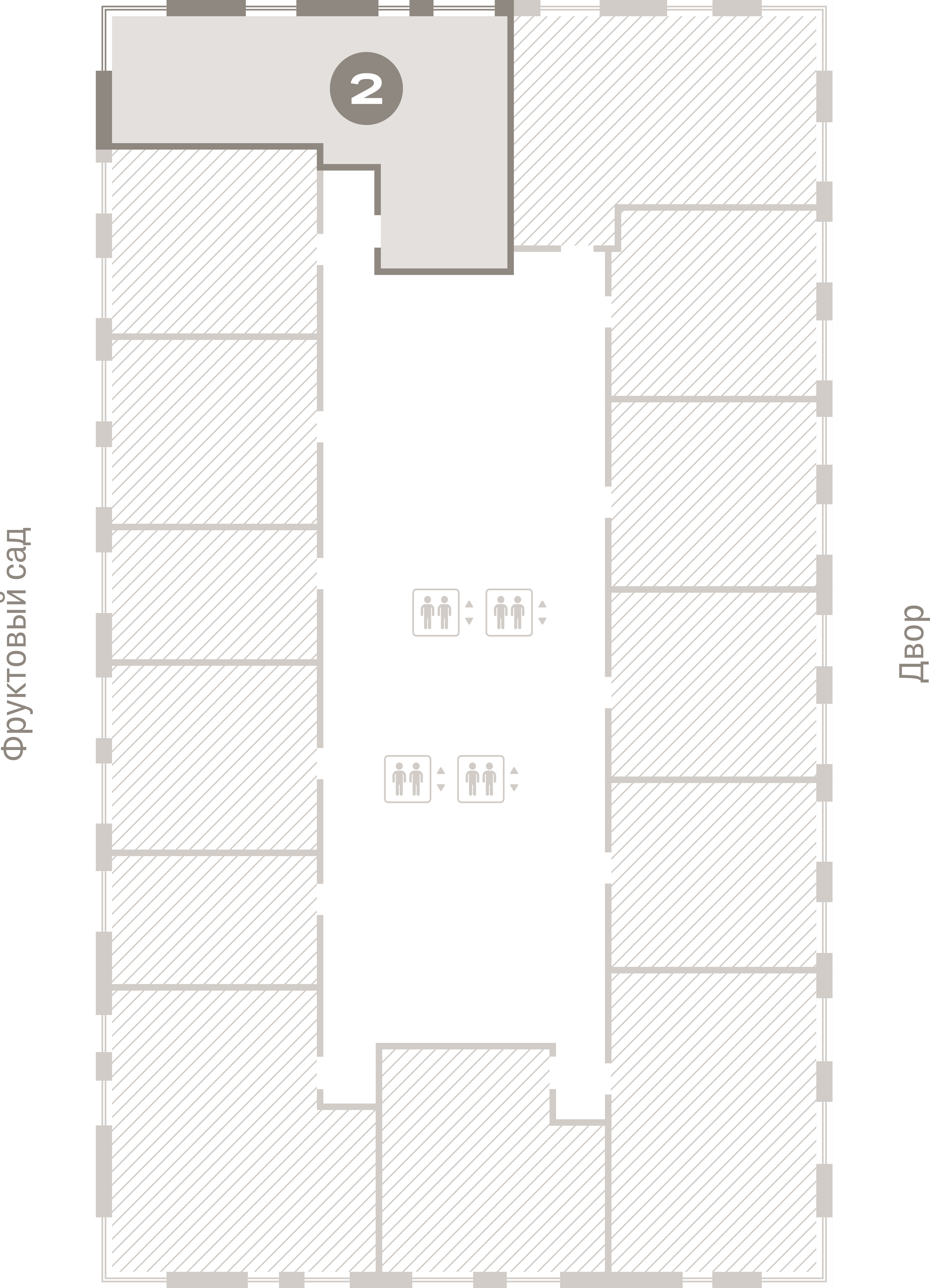 2 комн. Квартира 63.9 кв. м