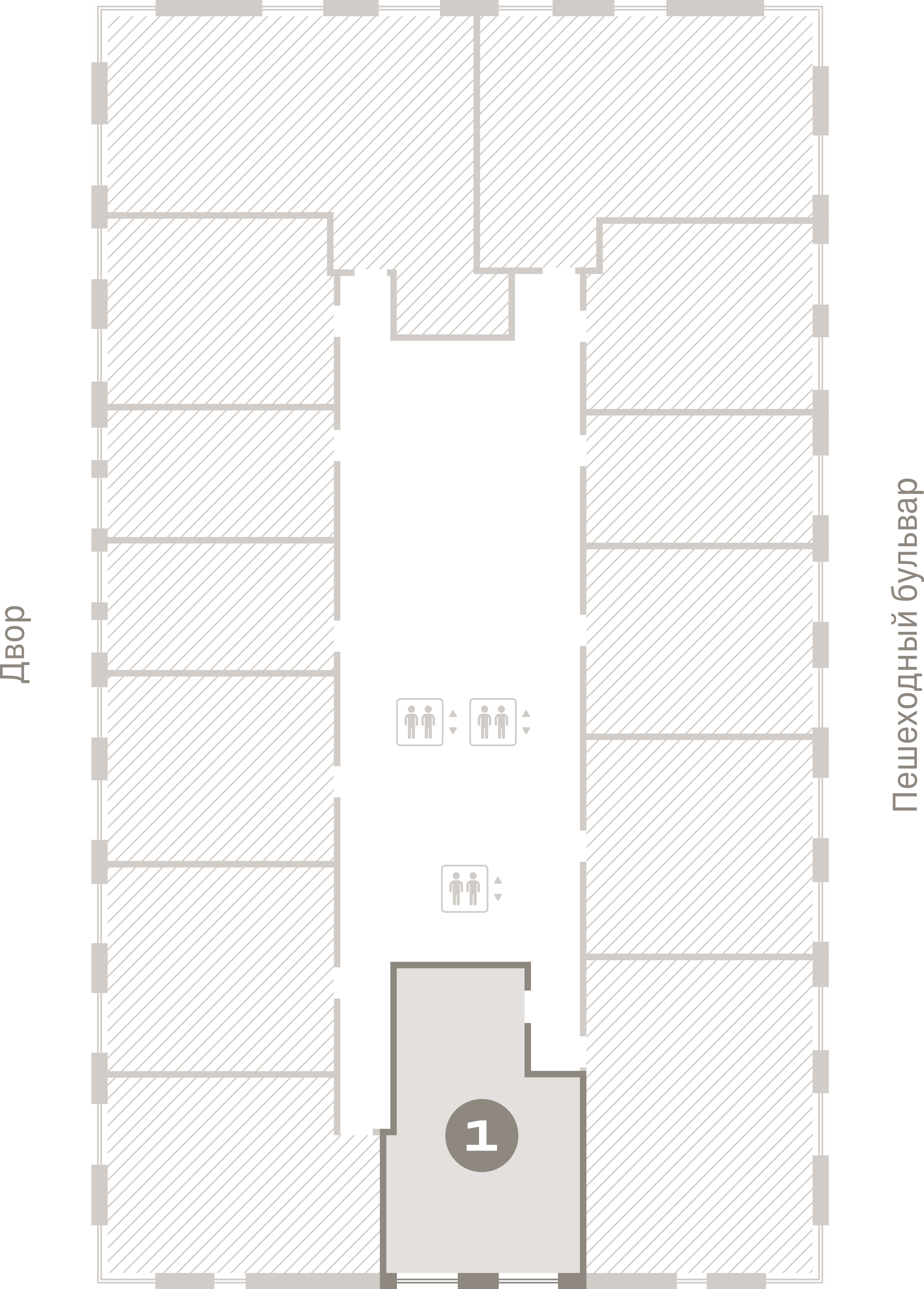 1 комн. Квартира 46.5 кв. м