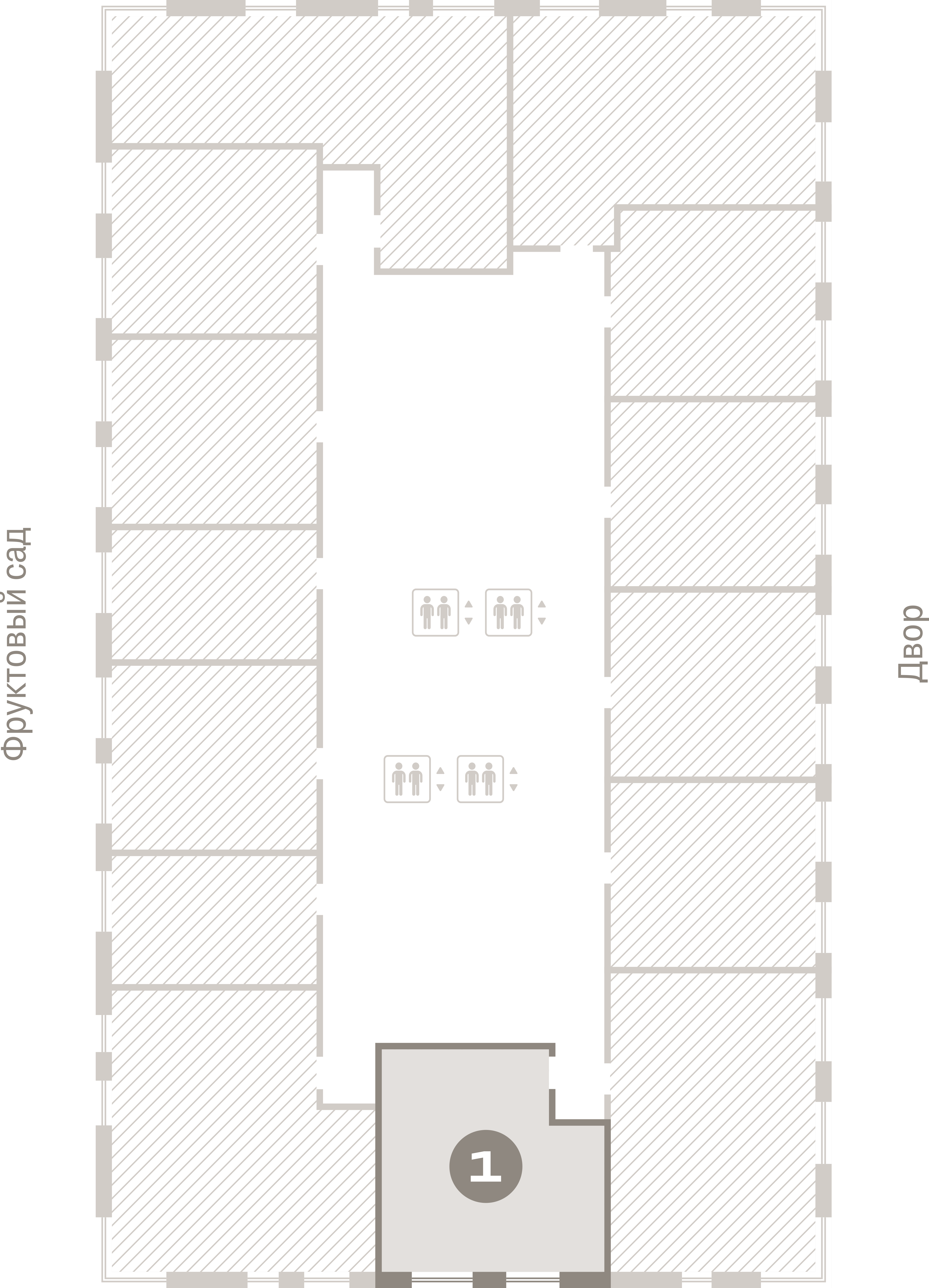 1 комн. Квартира 41.4 кв. м