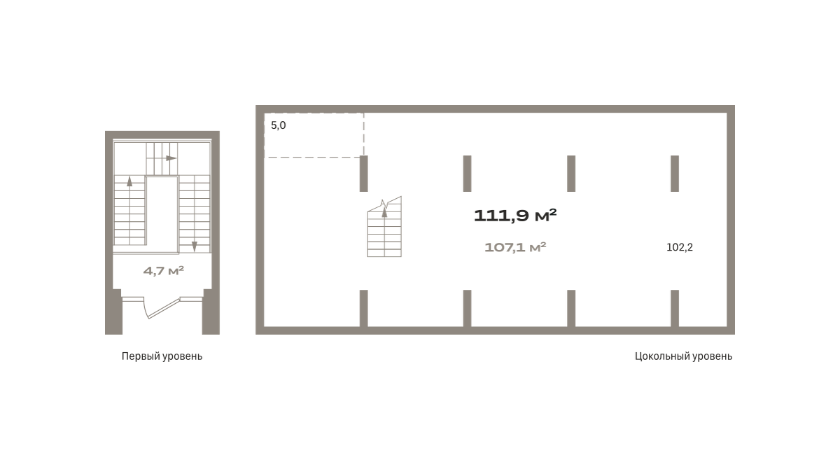 Коммерческое помещение №Панама01-Н-3-3.-1.1, 114.3 м²
