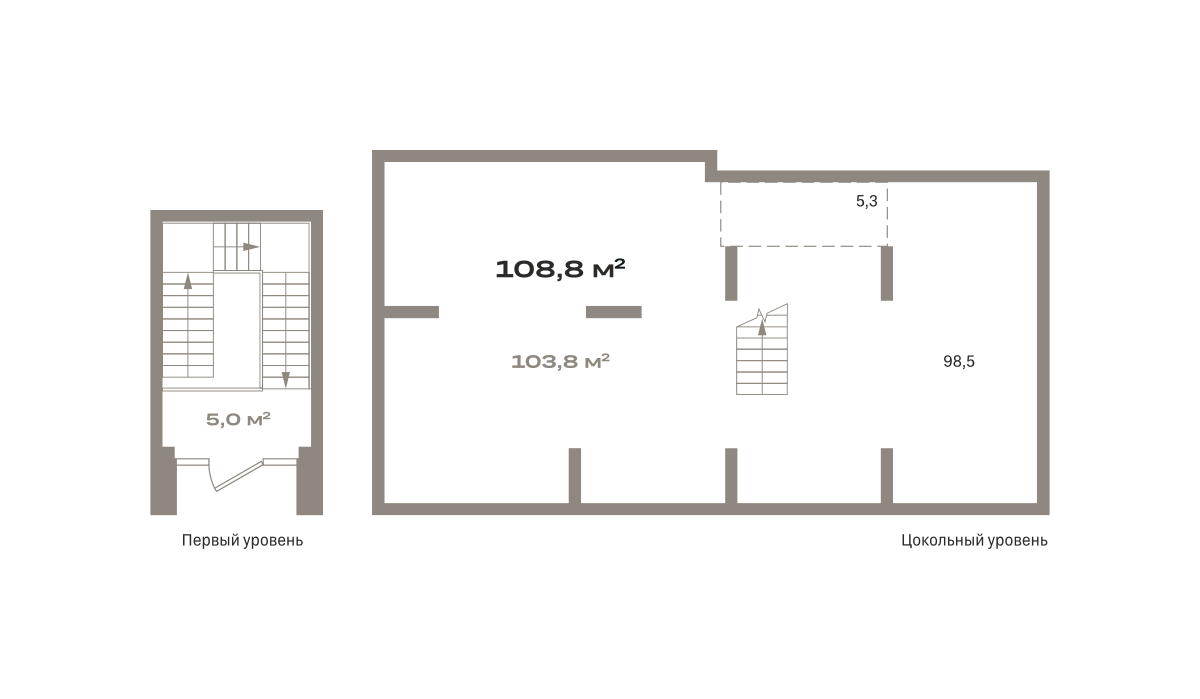 Коммерческое помещение №Панама01-Н-2-2.-1.2, 108 м²