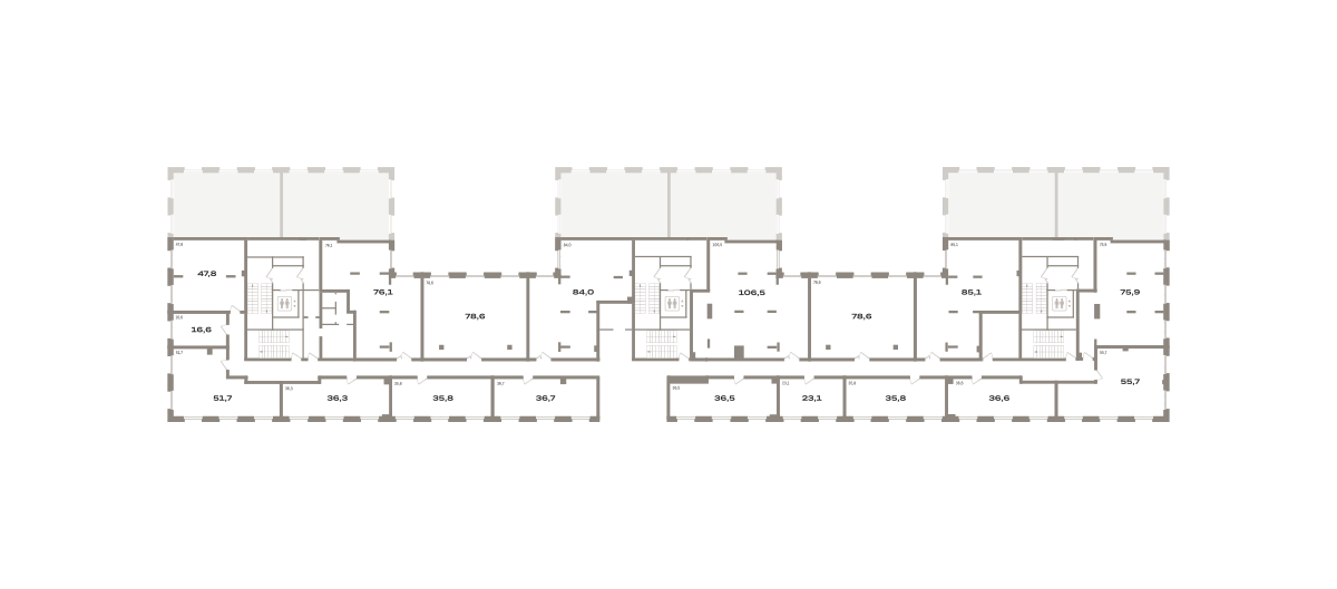 Коммерческое помещение №РП-07-н-1-1.2.7, 76.8 м²