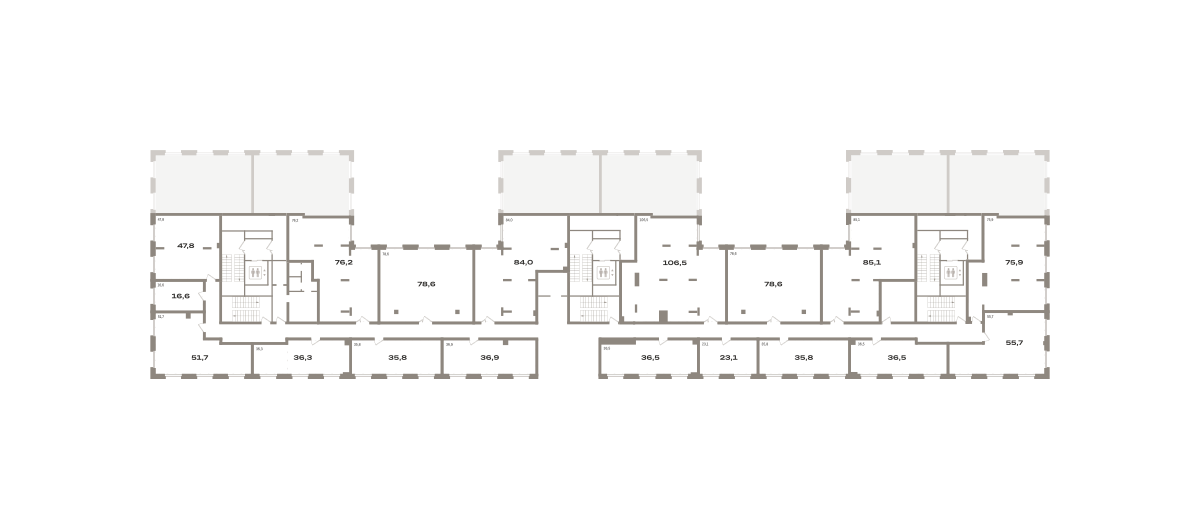 Коммерческое помещение №РП-07-н-1-1.3.5, 76 м²