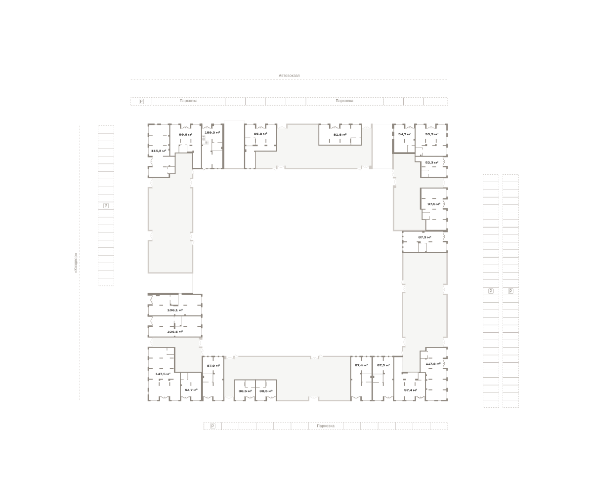 Коммерческое помещение №МЕД01-Н-9-9.1.1, 95.8 м²