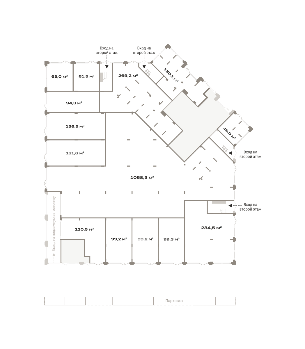 Коммерческое помещение №ЗРК05.1-Н2.1.9, 94.3 м²