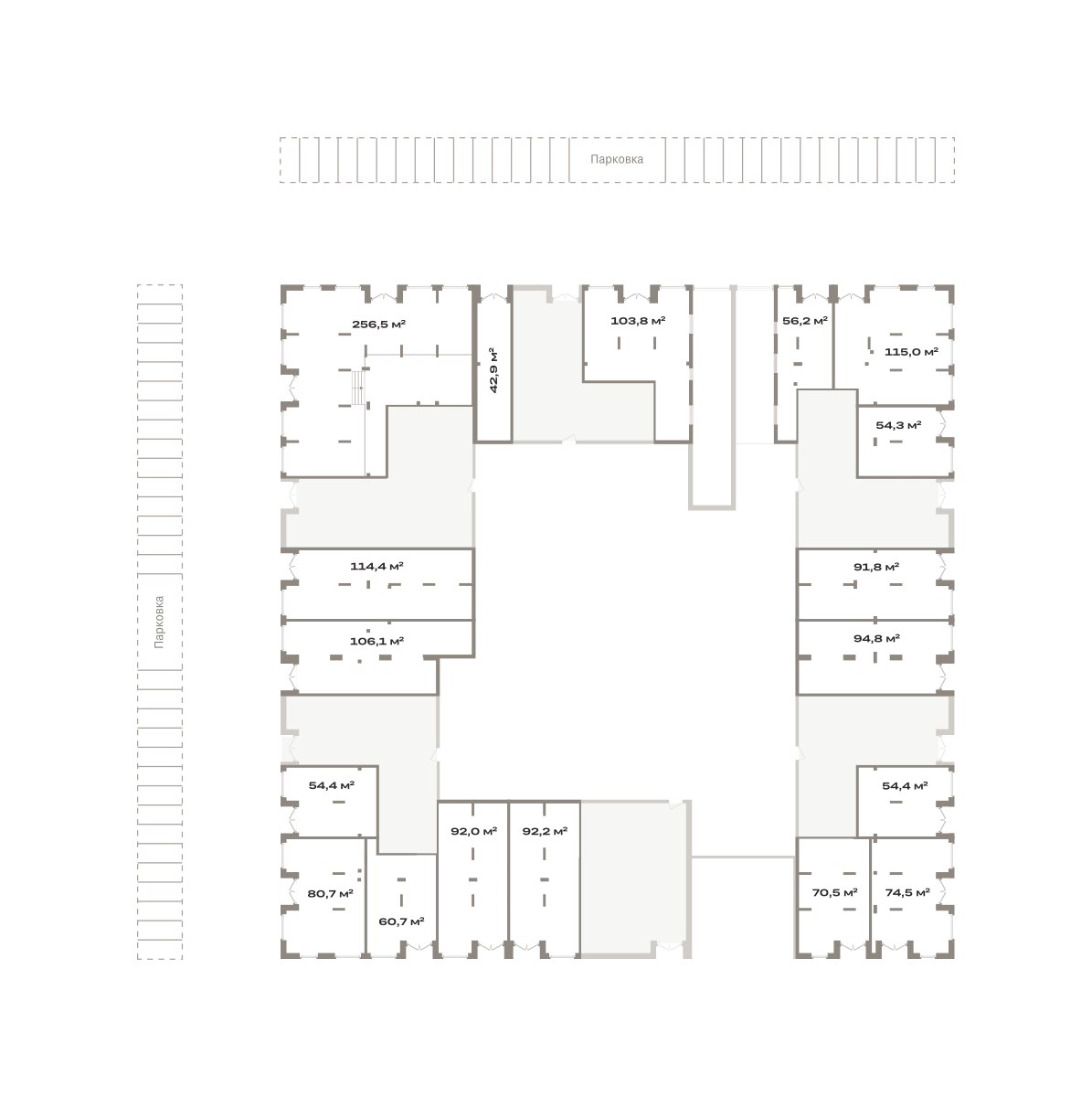 Коммерческое помещение №ЗРК05.2-Н4.1.4, 70.5 м²