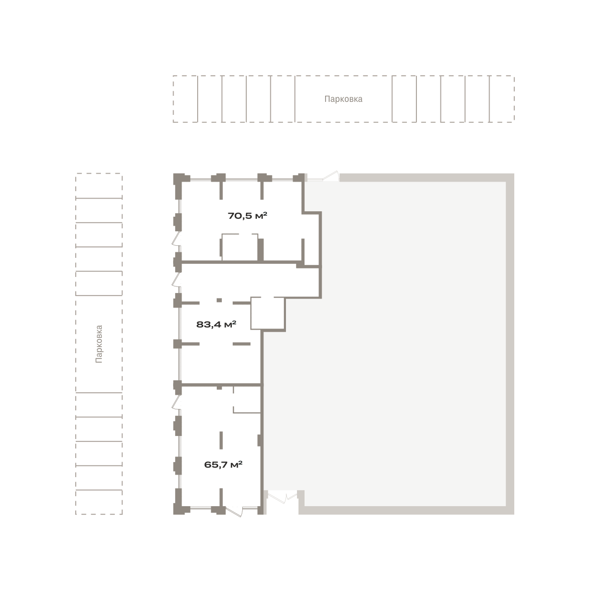 Коммерческое помещение №КО-07.2-н-1-1.1.5, 70.3 м²