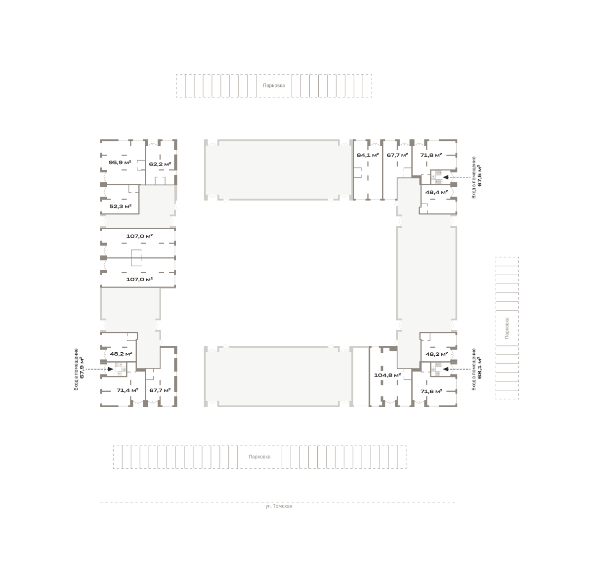 Коммерческое помещение №ОКТ09-Н5.1.4, 104.8 м²