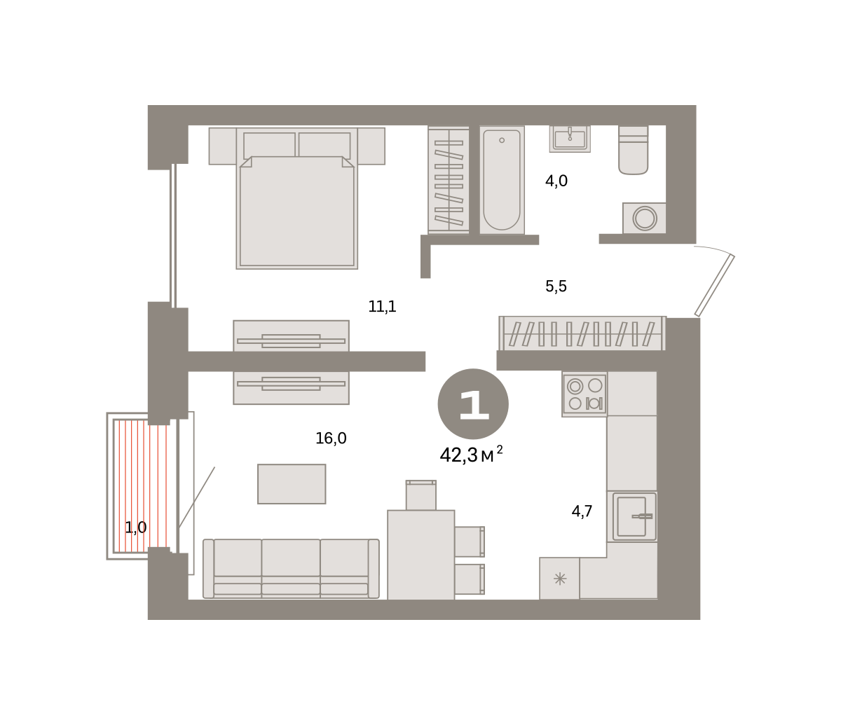 Квартира №486