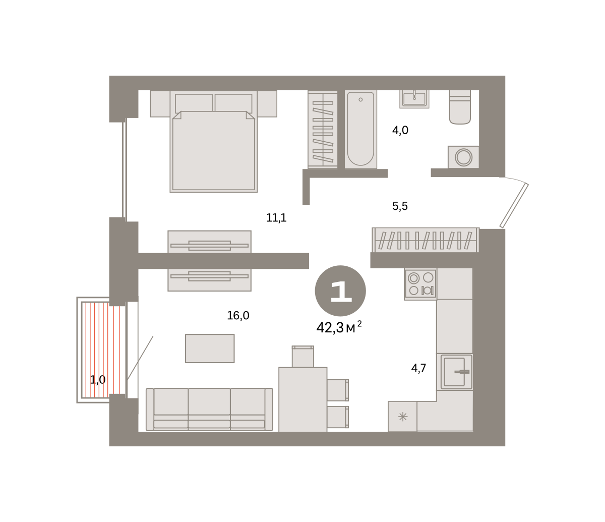 Квартира №496