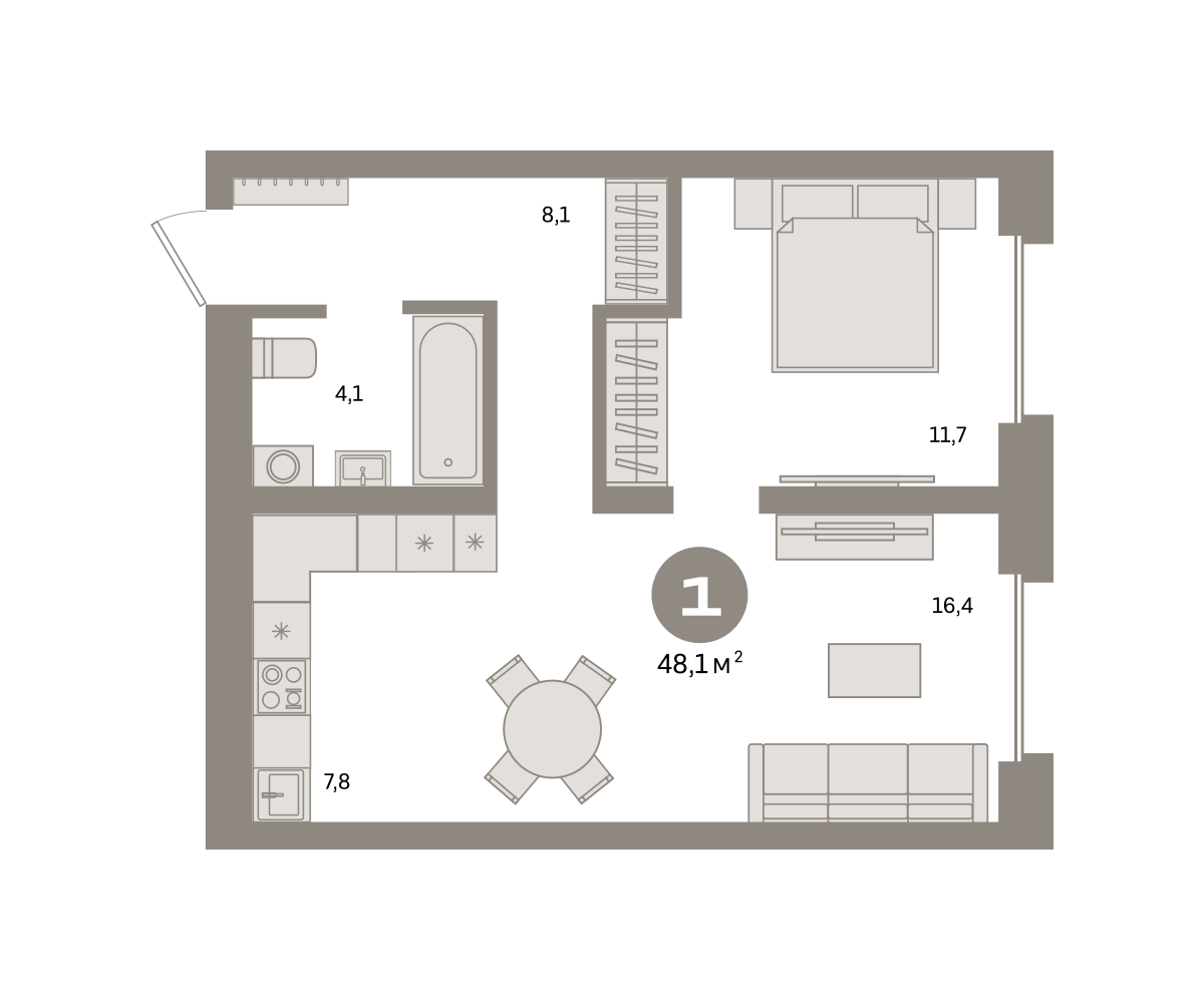 Квартира №1244