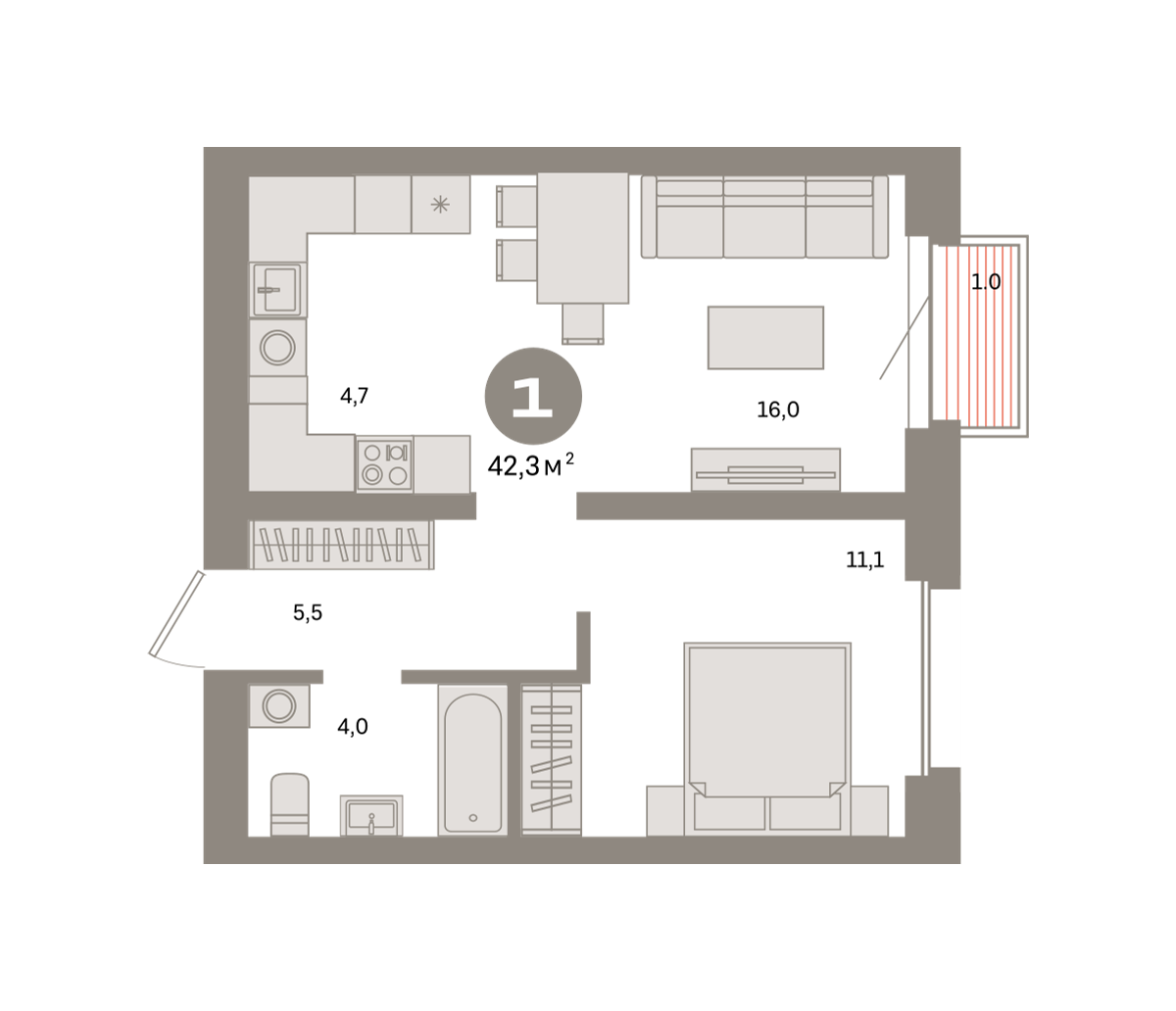 Квартира №1184