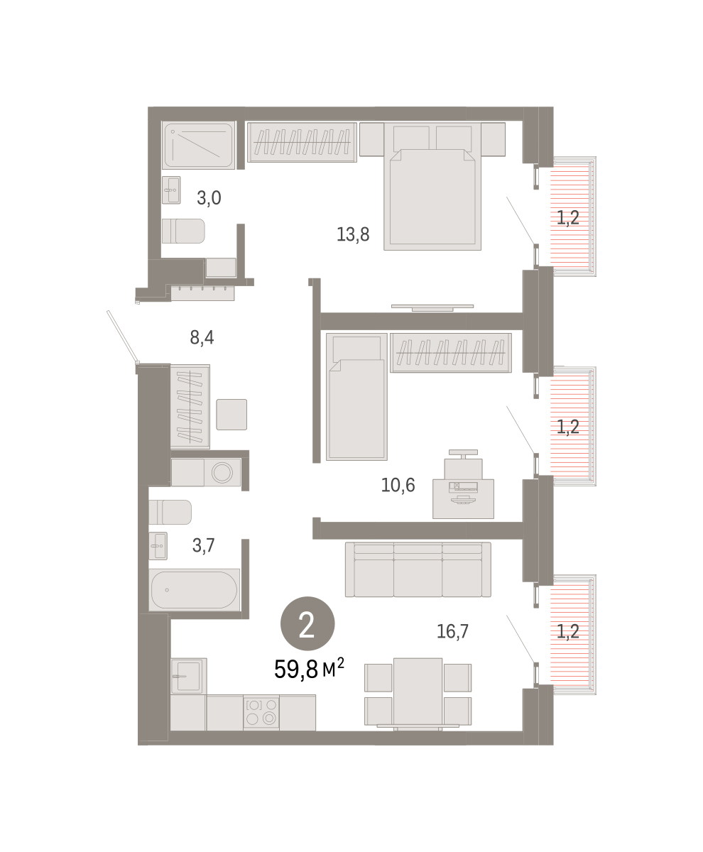 Квартира №804