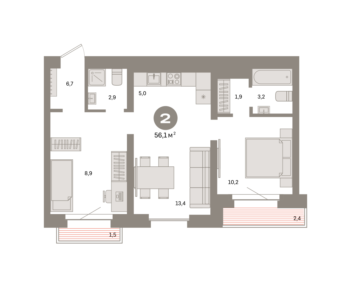 Квартира №965