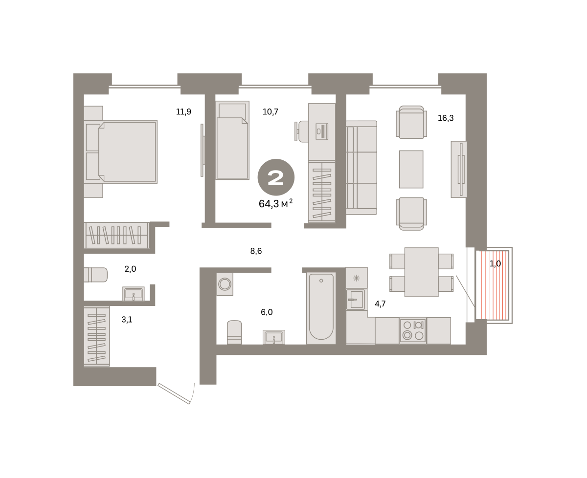 Квартира №1041