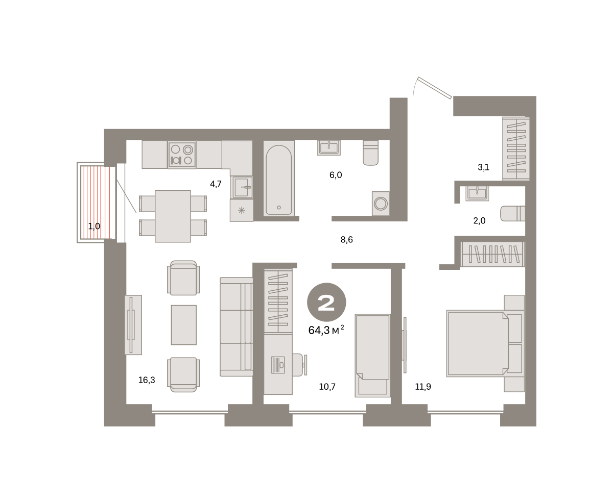 Квартира №1023