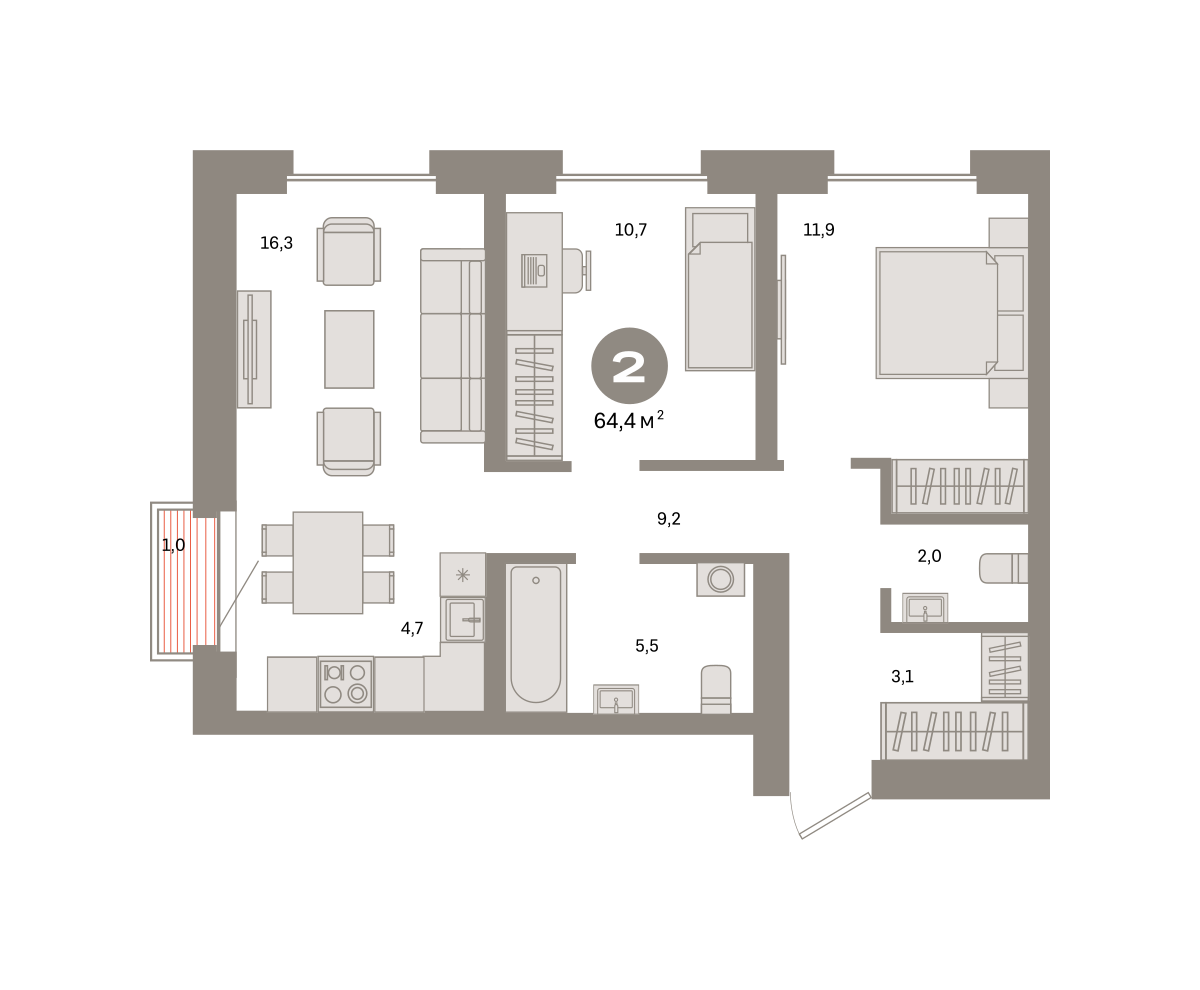 Квартира №416