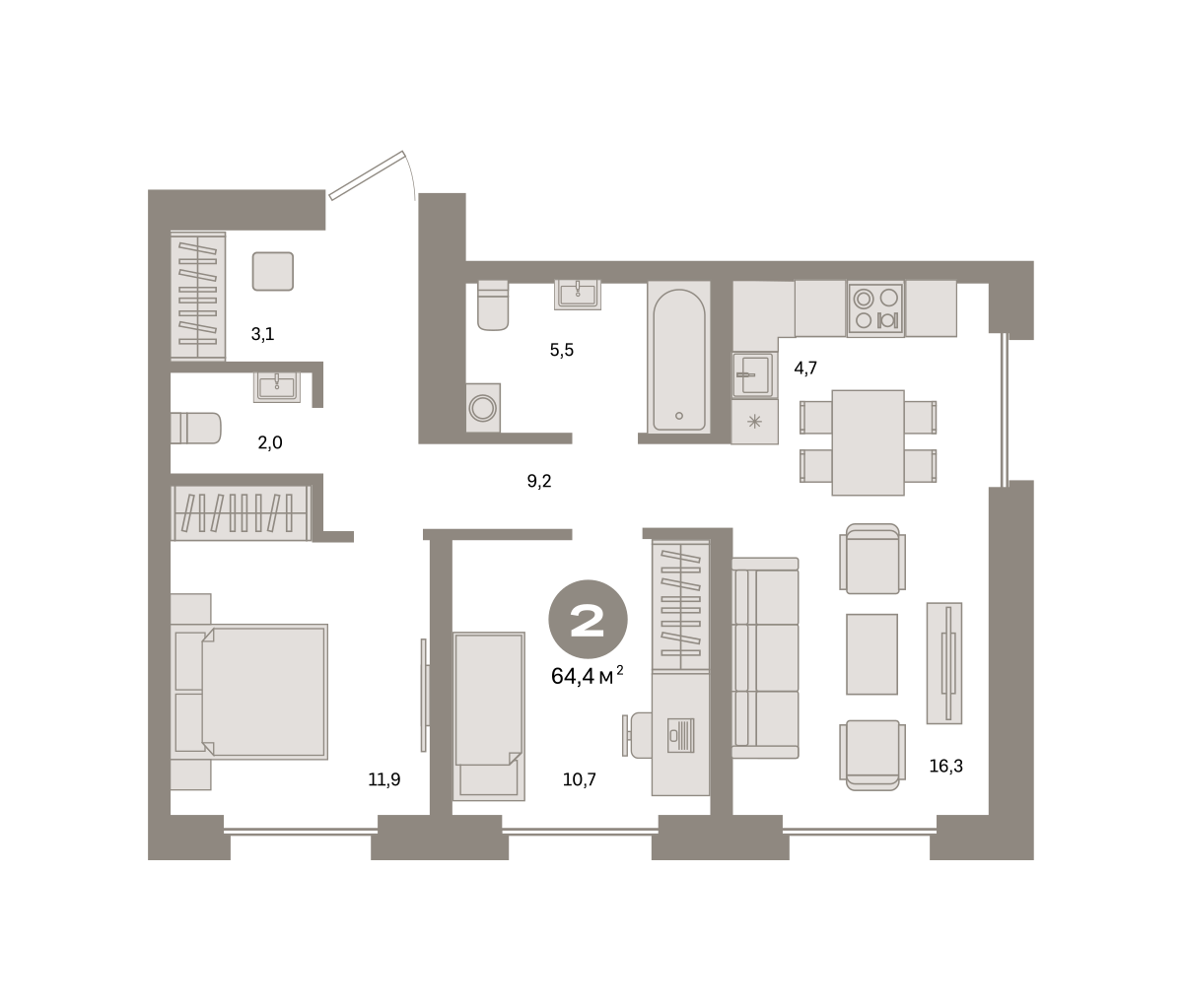 Квартира №434