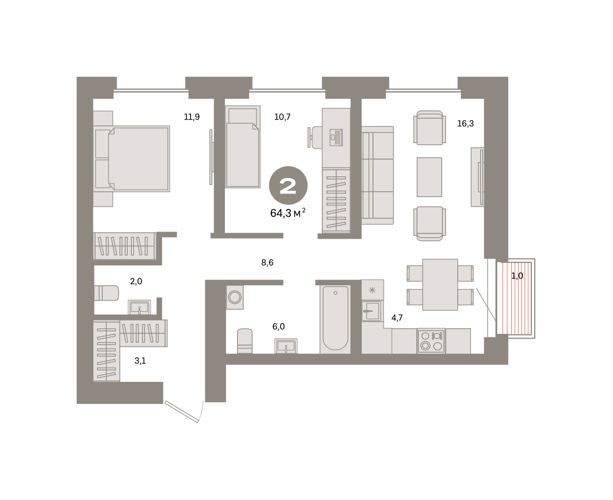 Квартира №1053